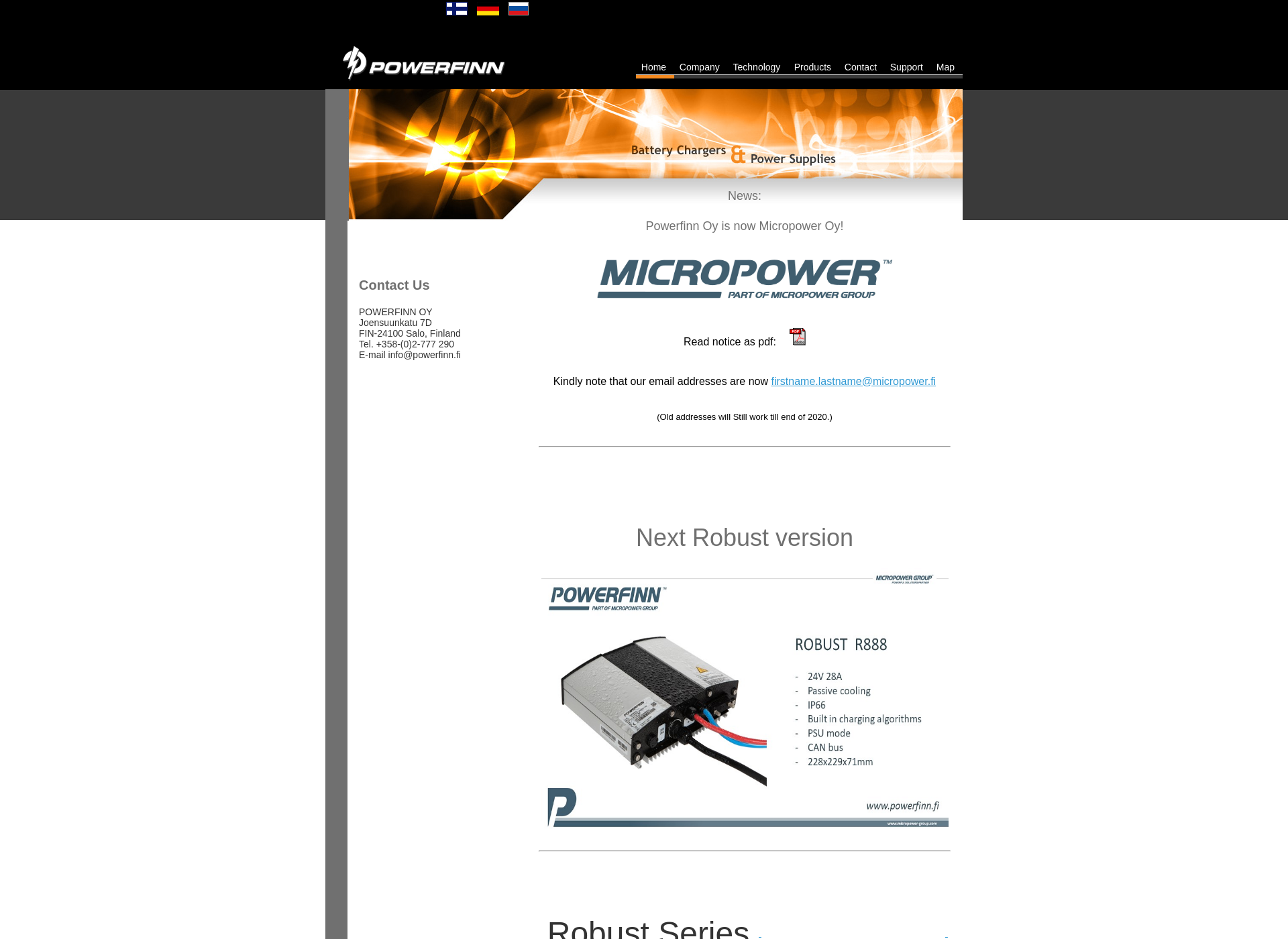 Screenshot for batterycharger.fi
