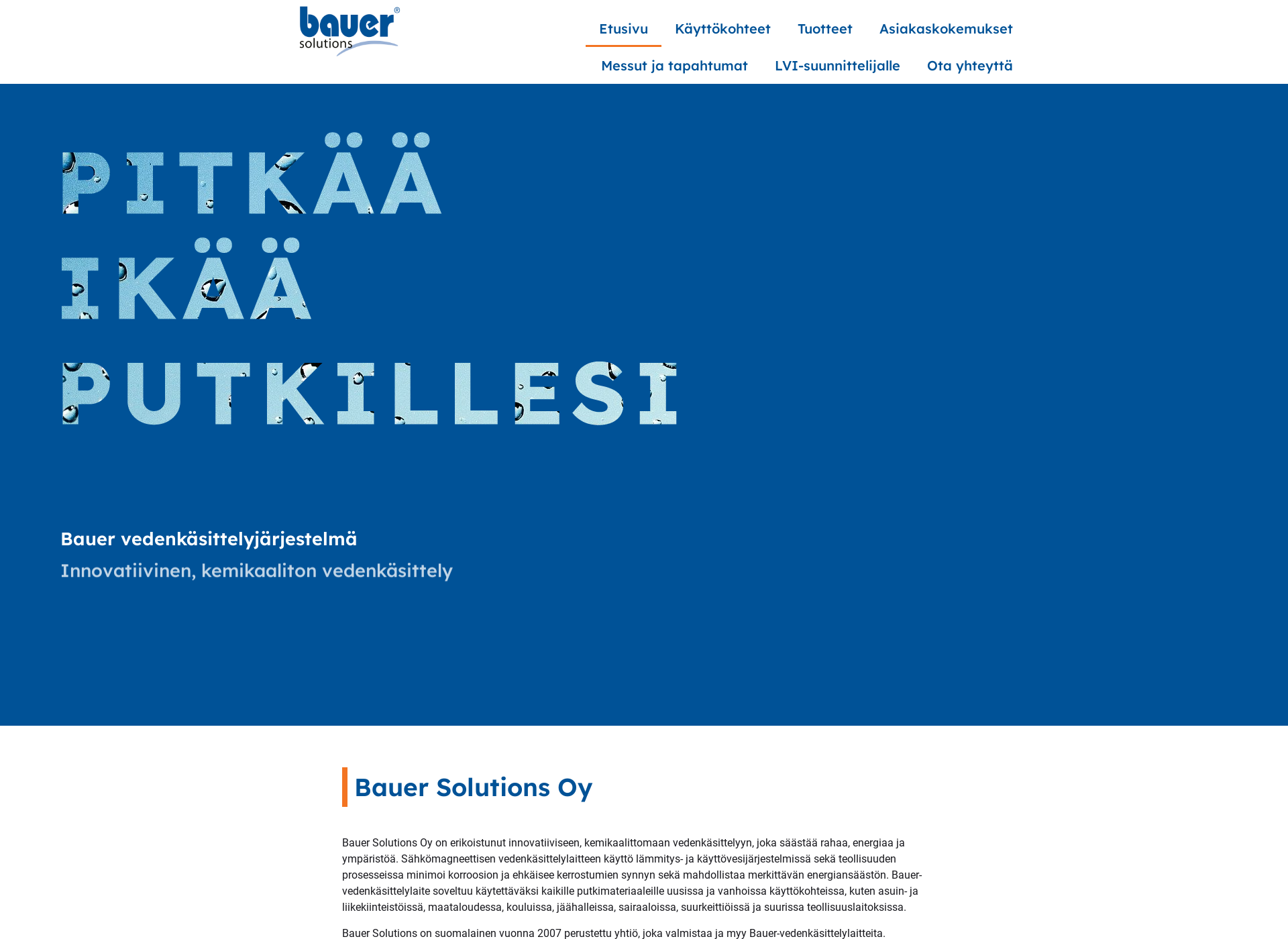 Screenshot for bauersolutions.fi
