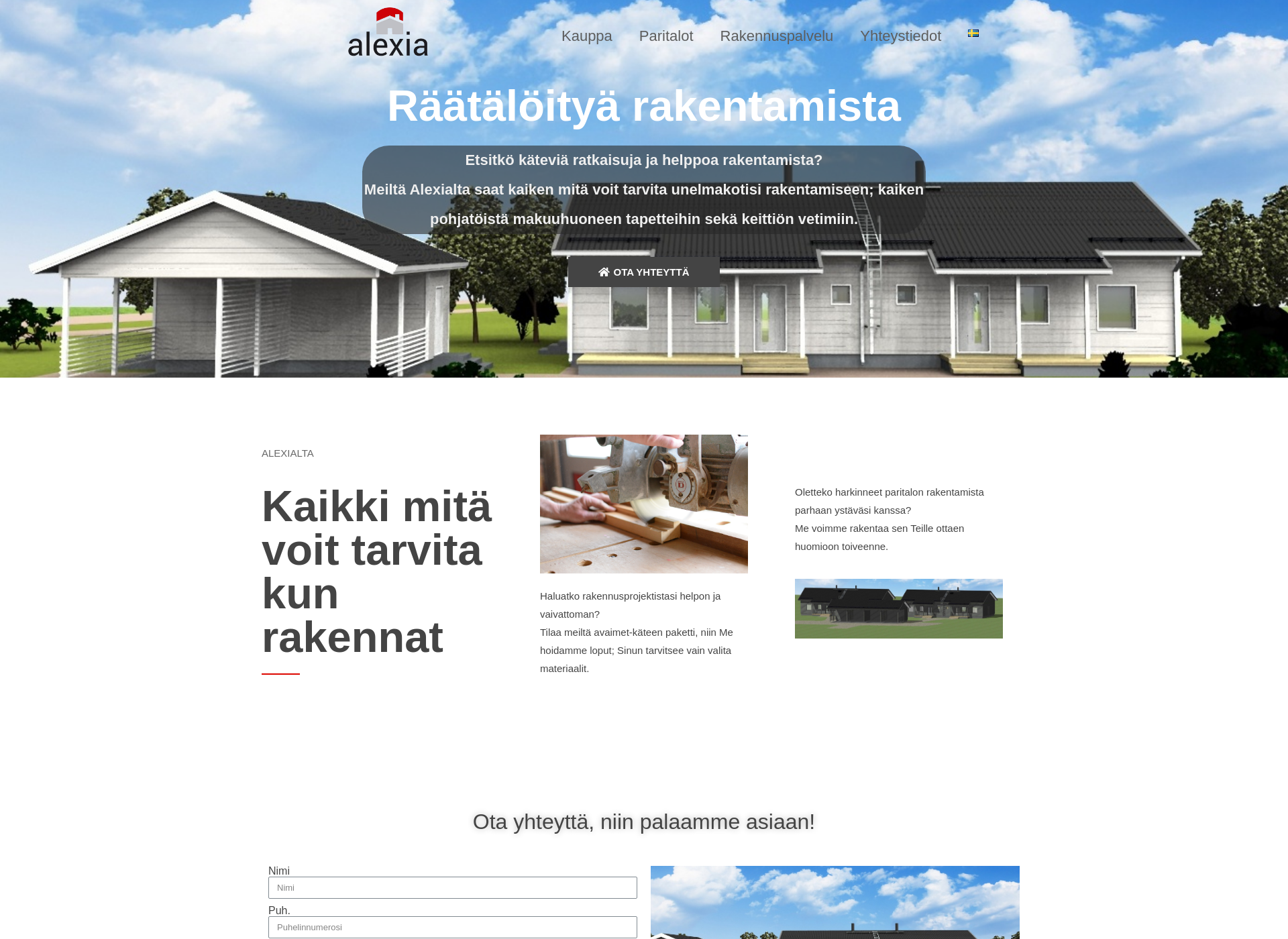 Skärmdump för bautas.fi