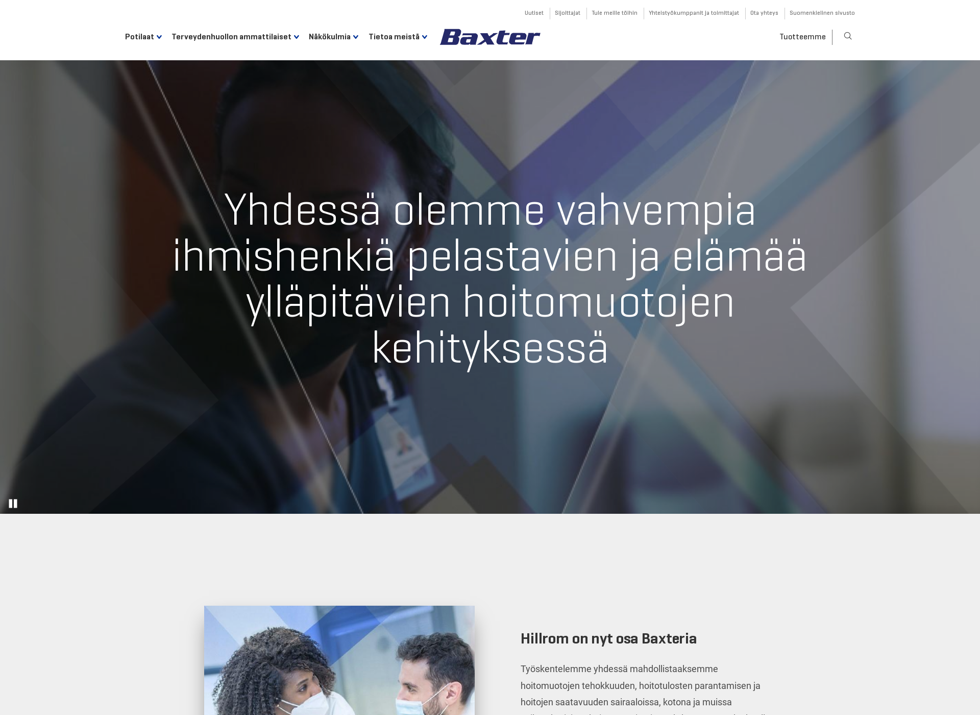 Screenshot for baxter.fi