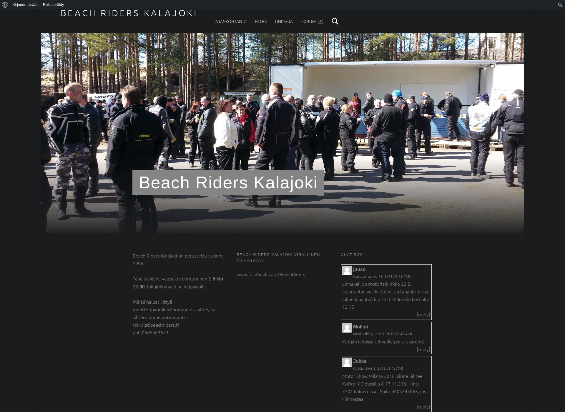 Screenshot for beachriders.fi