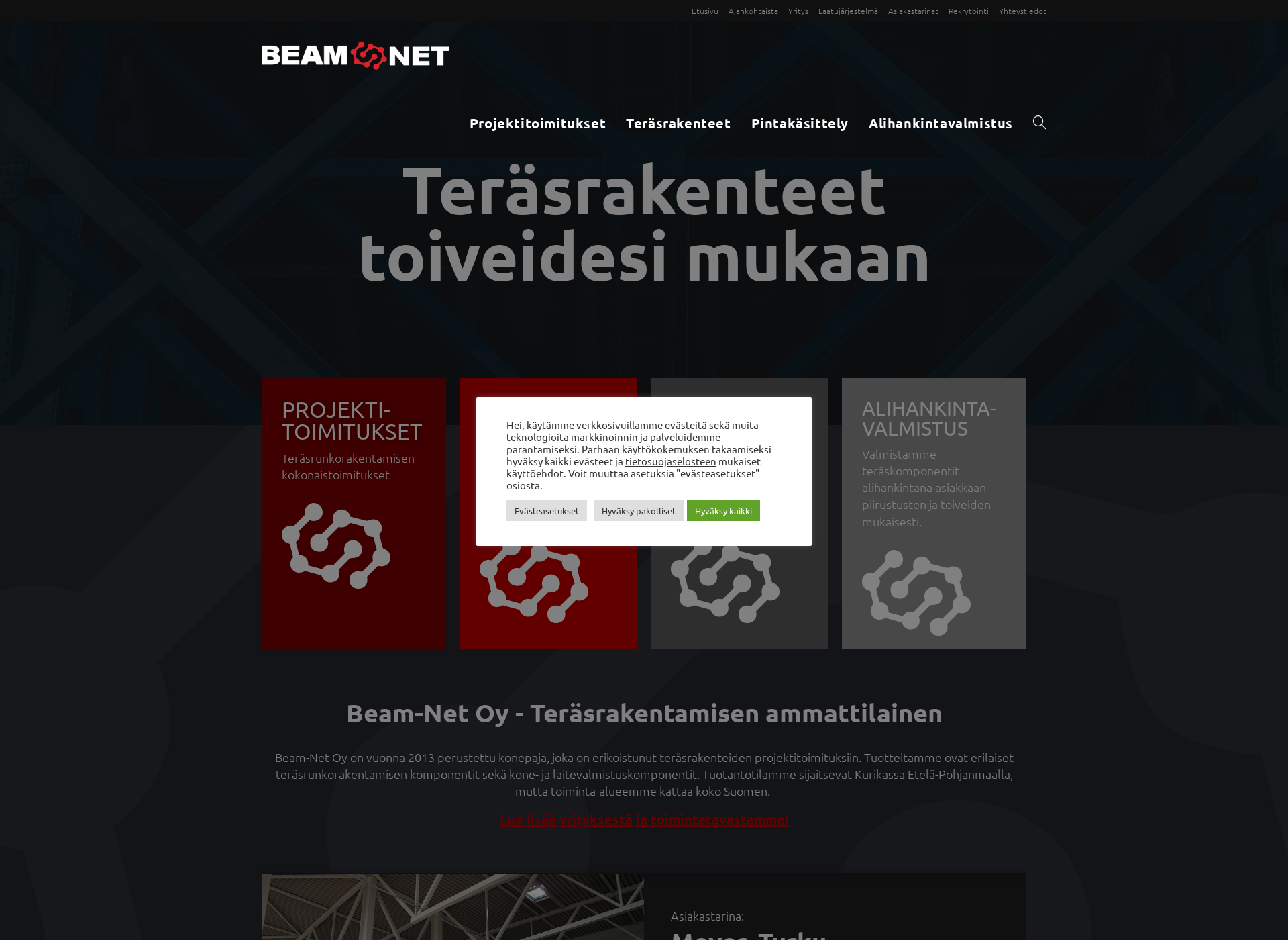 Screenshot for beam-net.fi