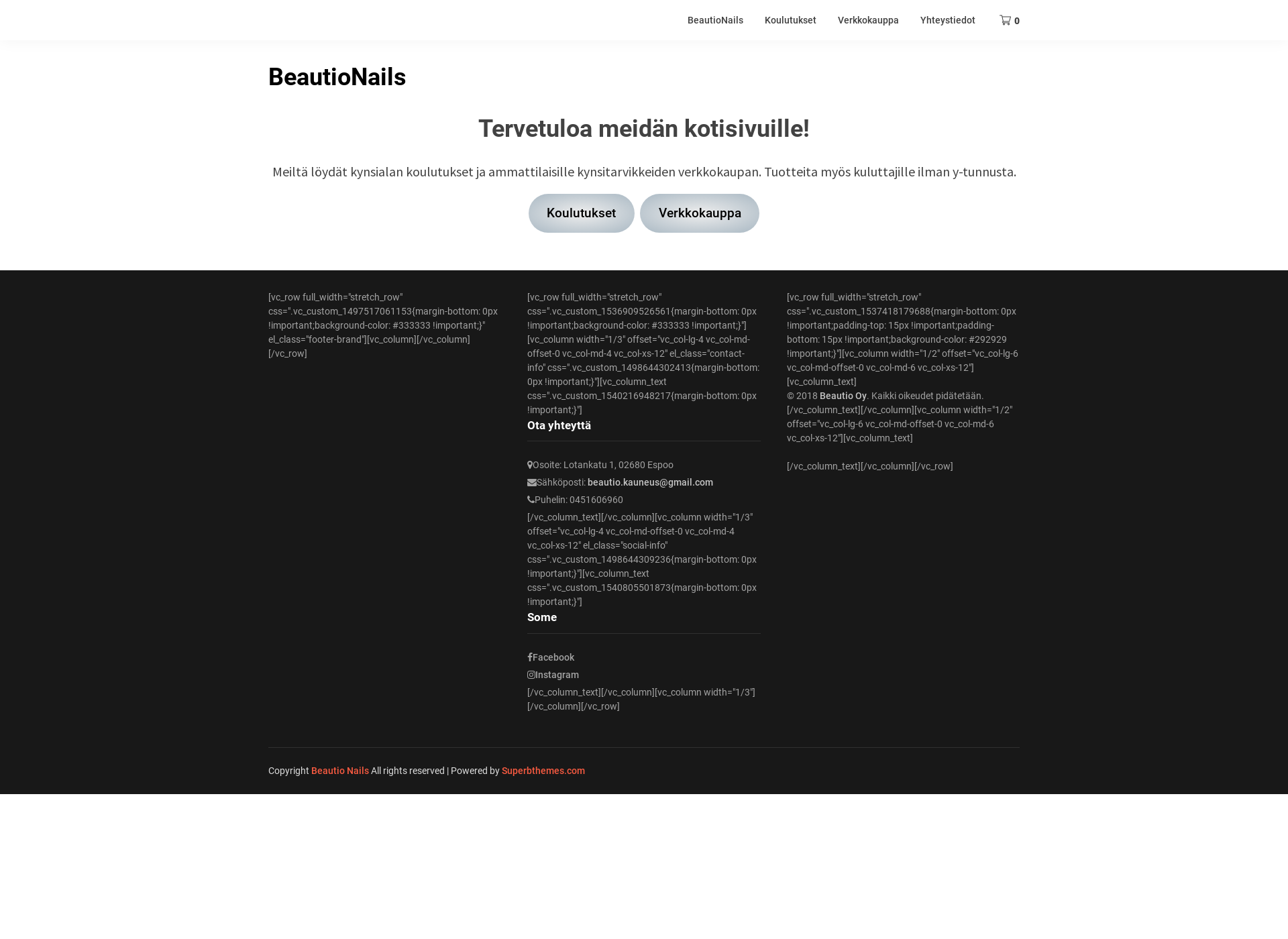 Screenshot for beautionails.fi
