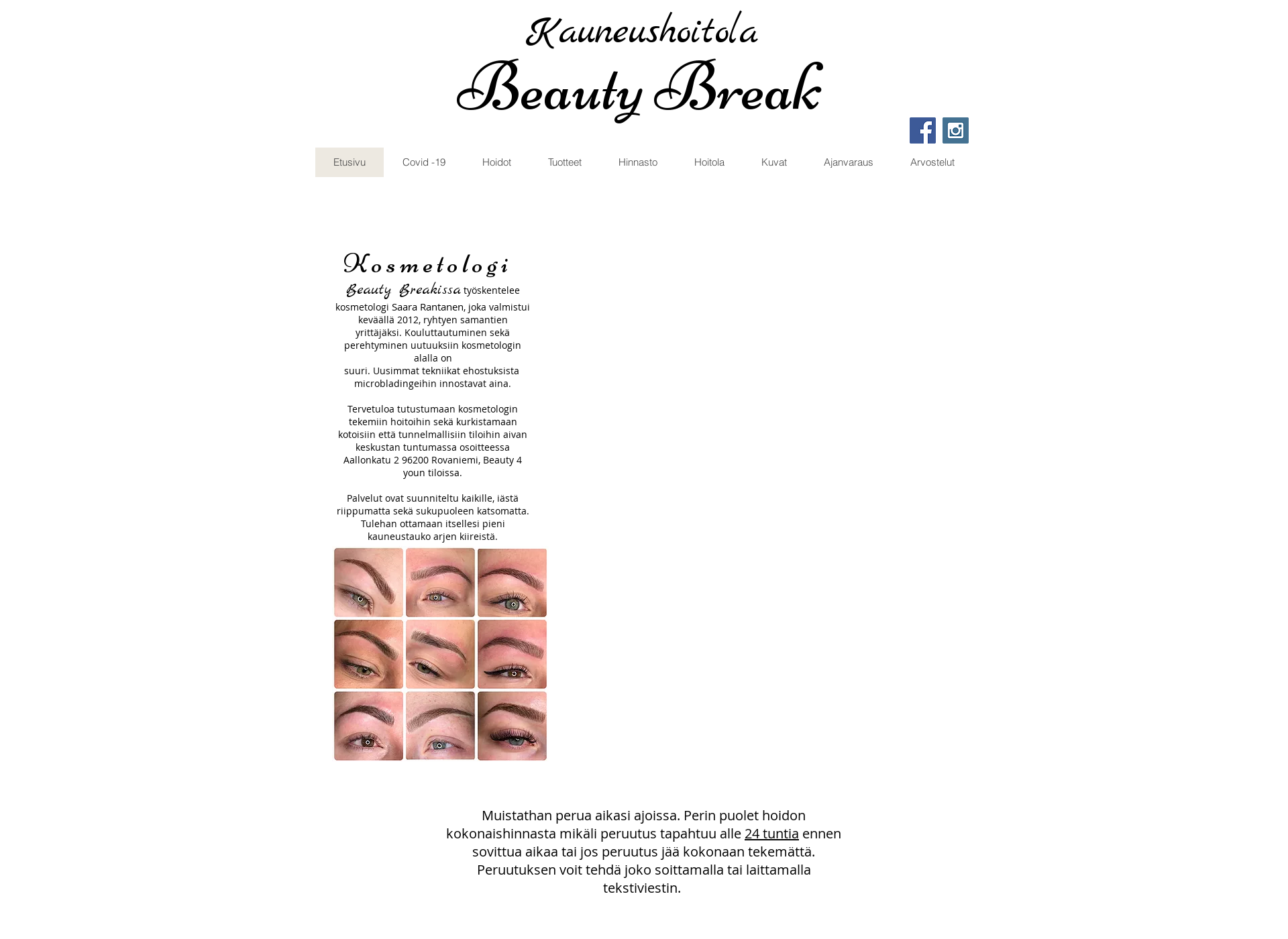 Skärmdump för beautybreak.fi
