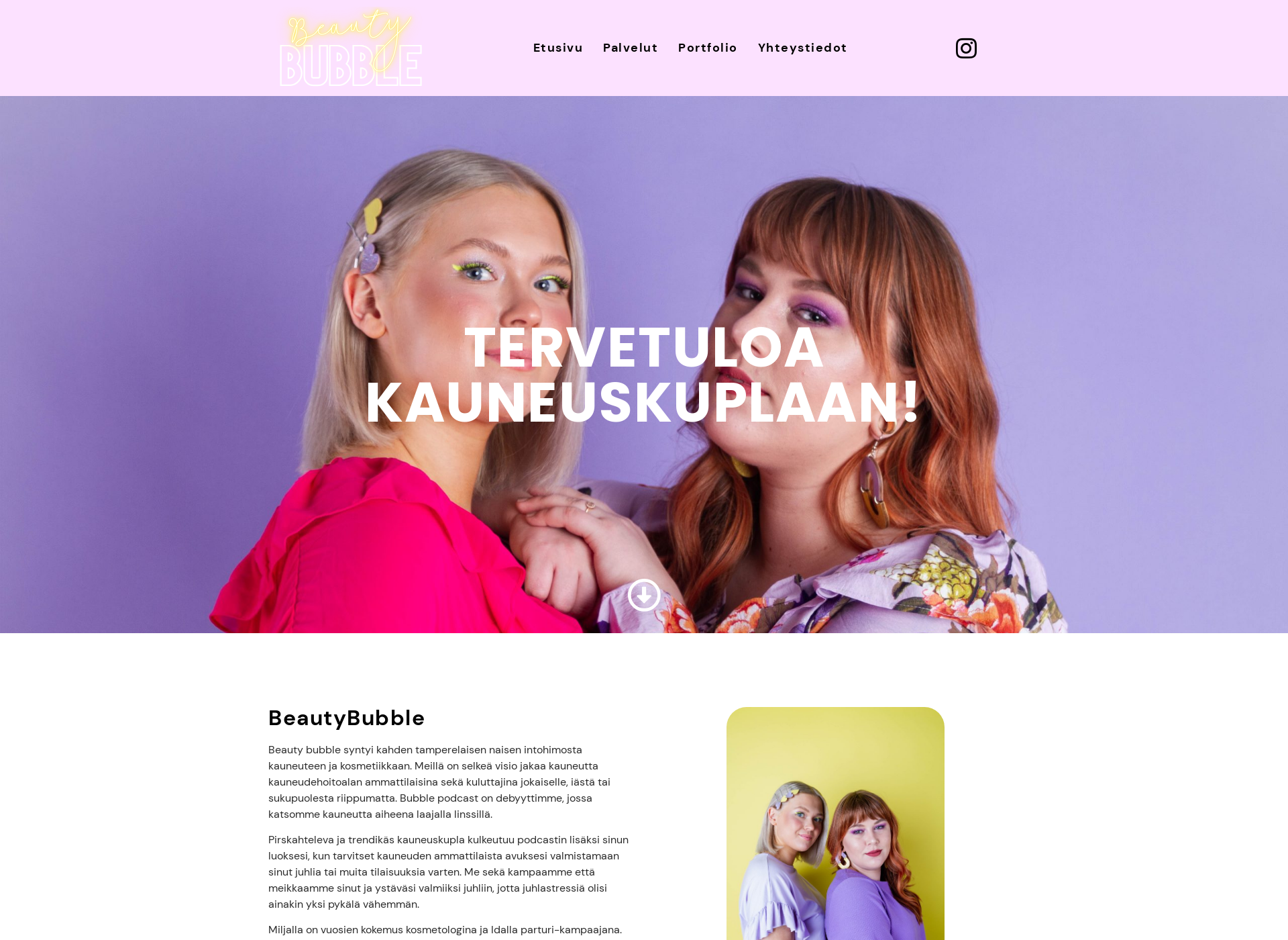 Screenshot for beautybubble.fi