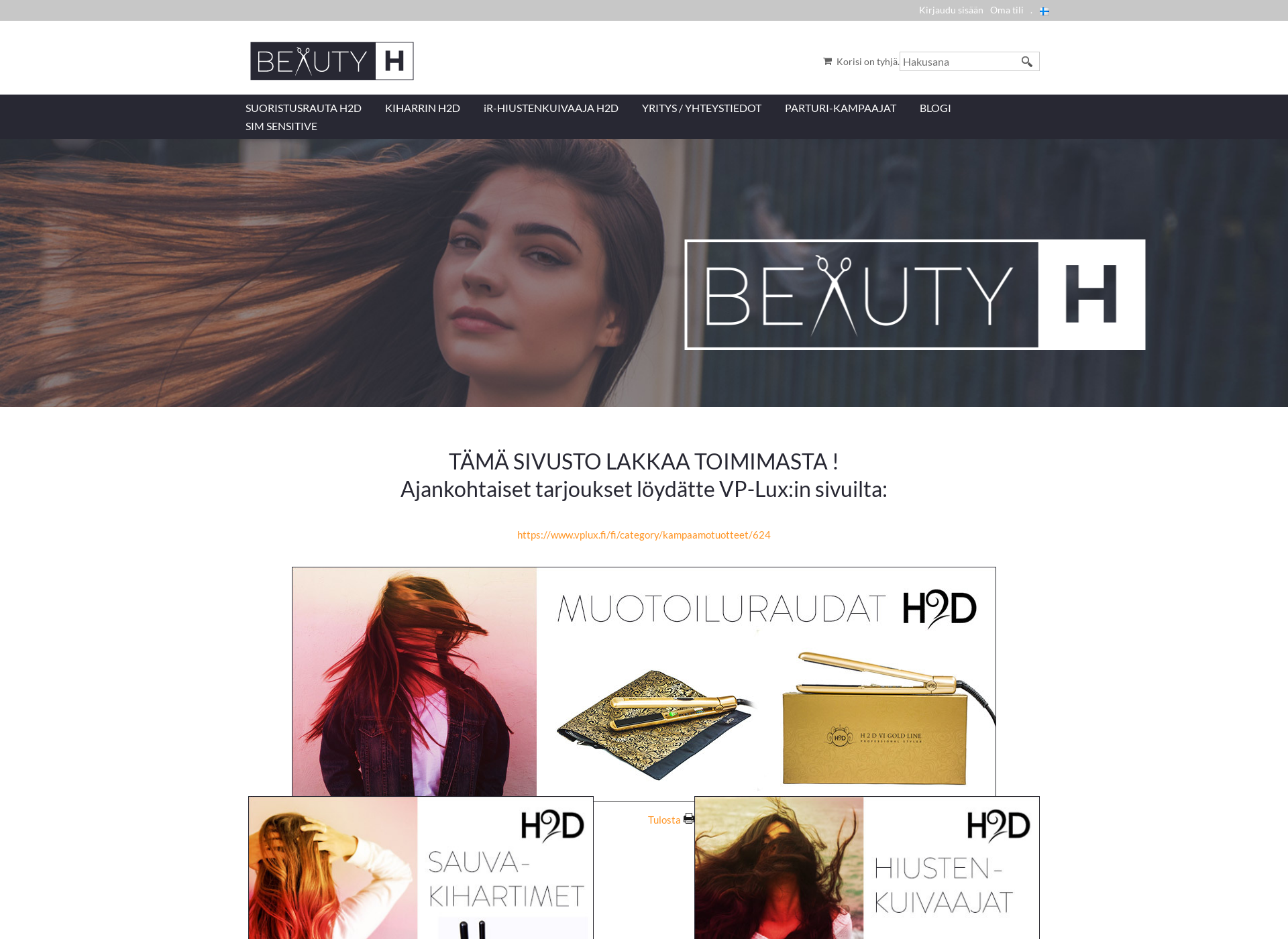Screenshot for beautyh.fi