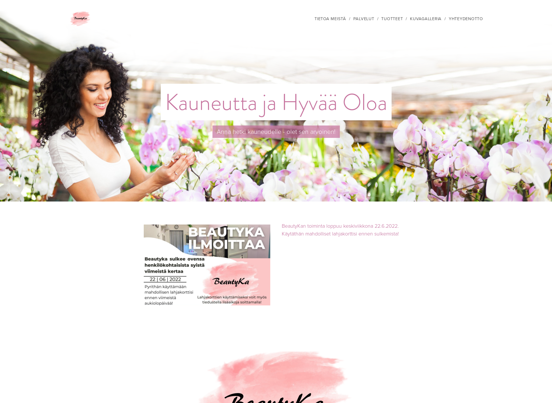 Screenshot for beautyka.fi