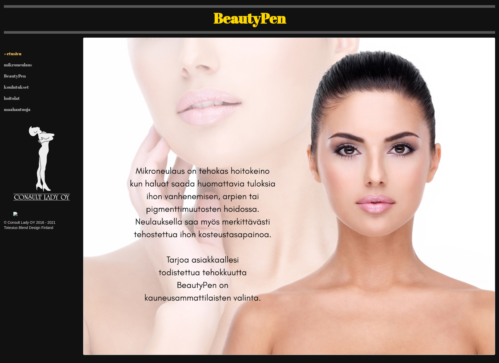 Screenshot for beautypen.fi