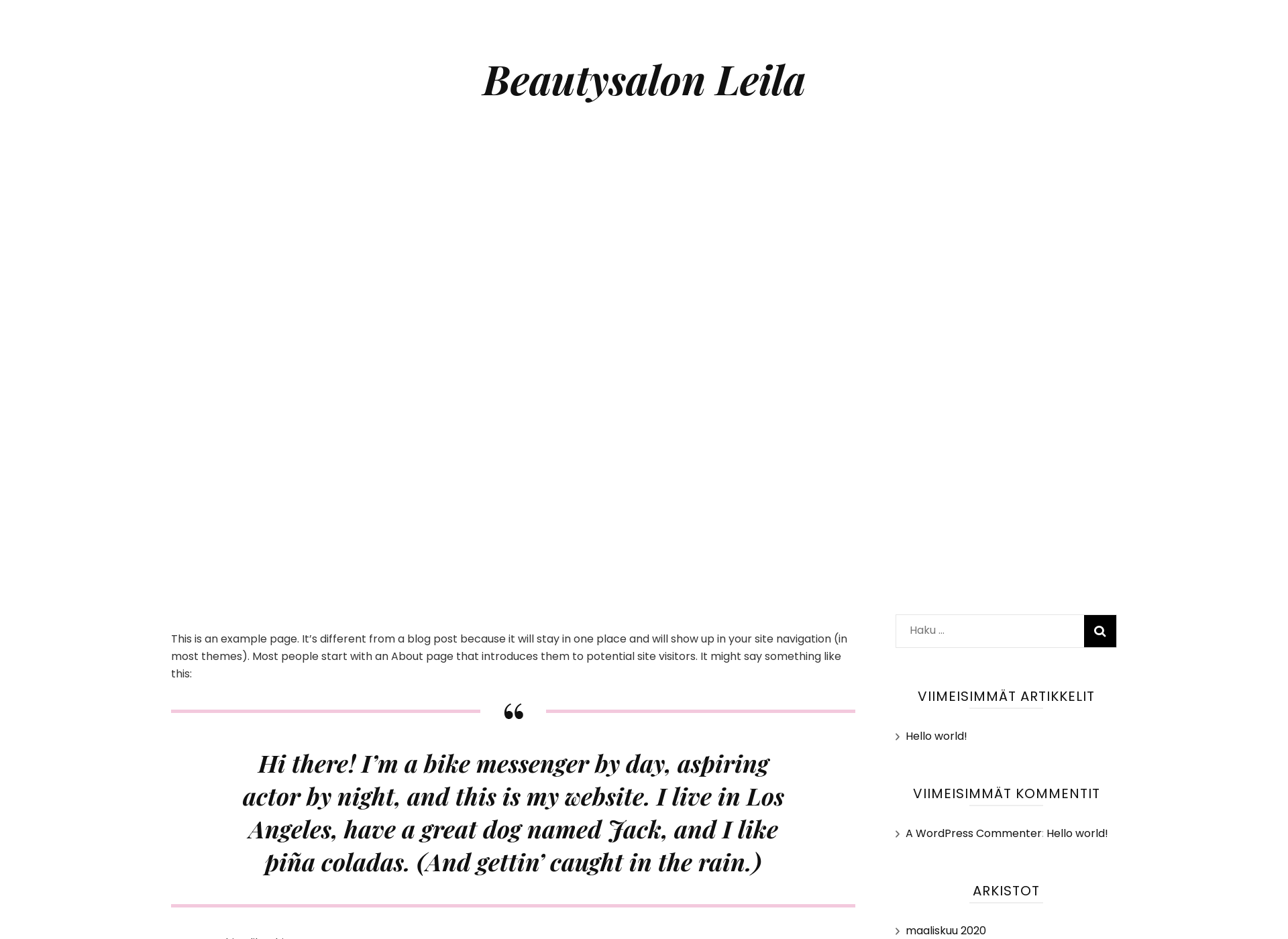 Screenshot for beautysalonleila.fi