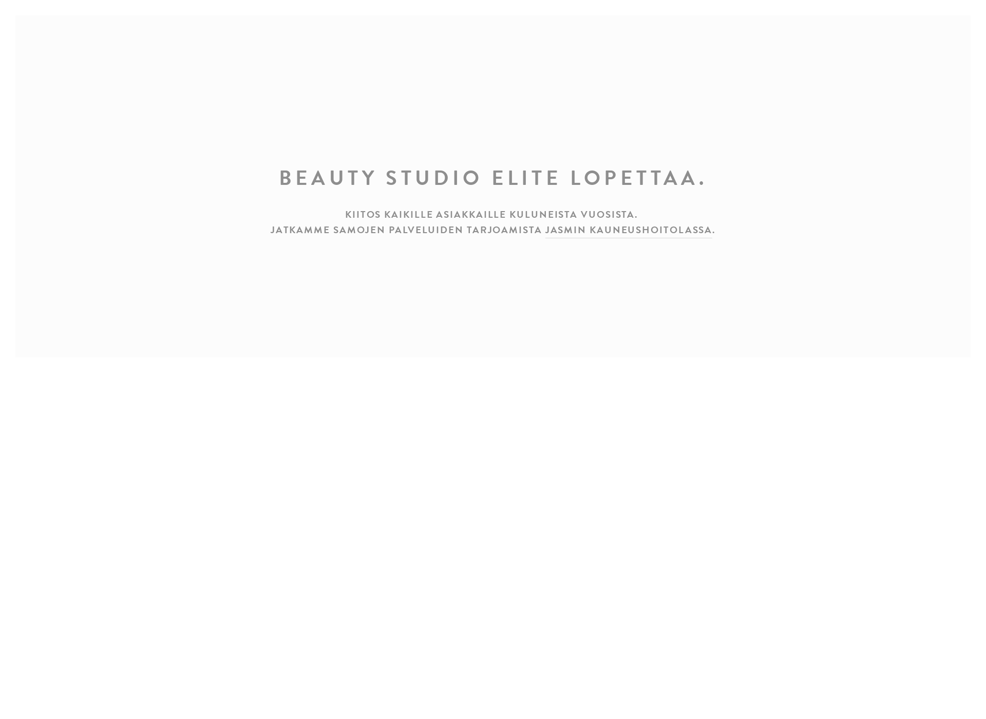 Skärmdump för beautystudioelite.fi