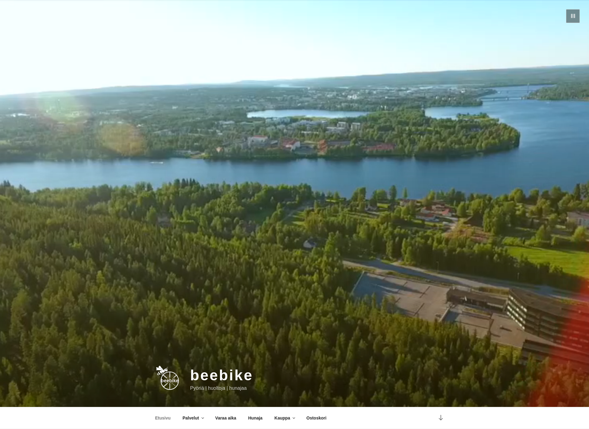Skärmdump för beebike.fi