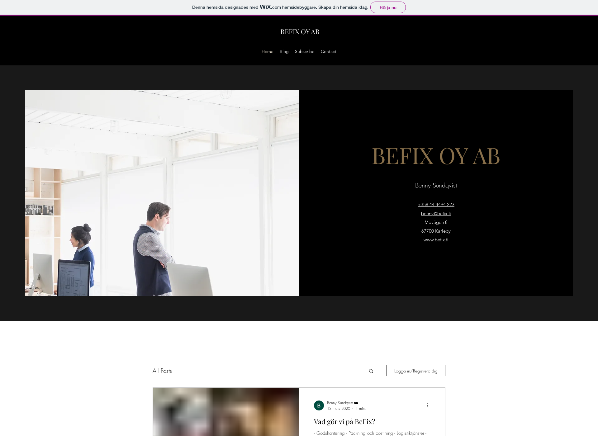 Screenshot for befix.fi