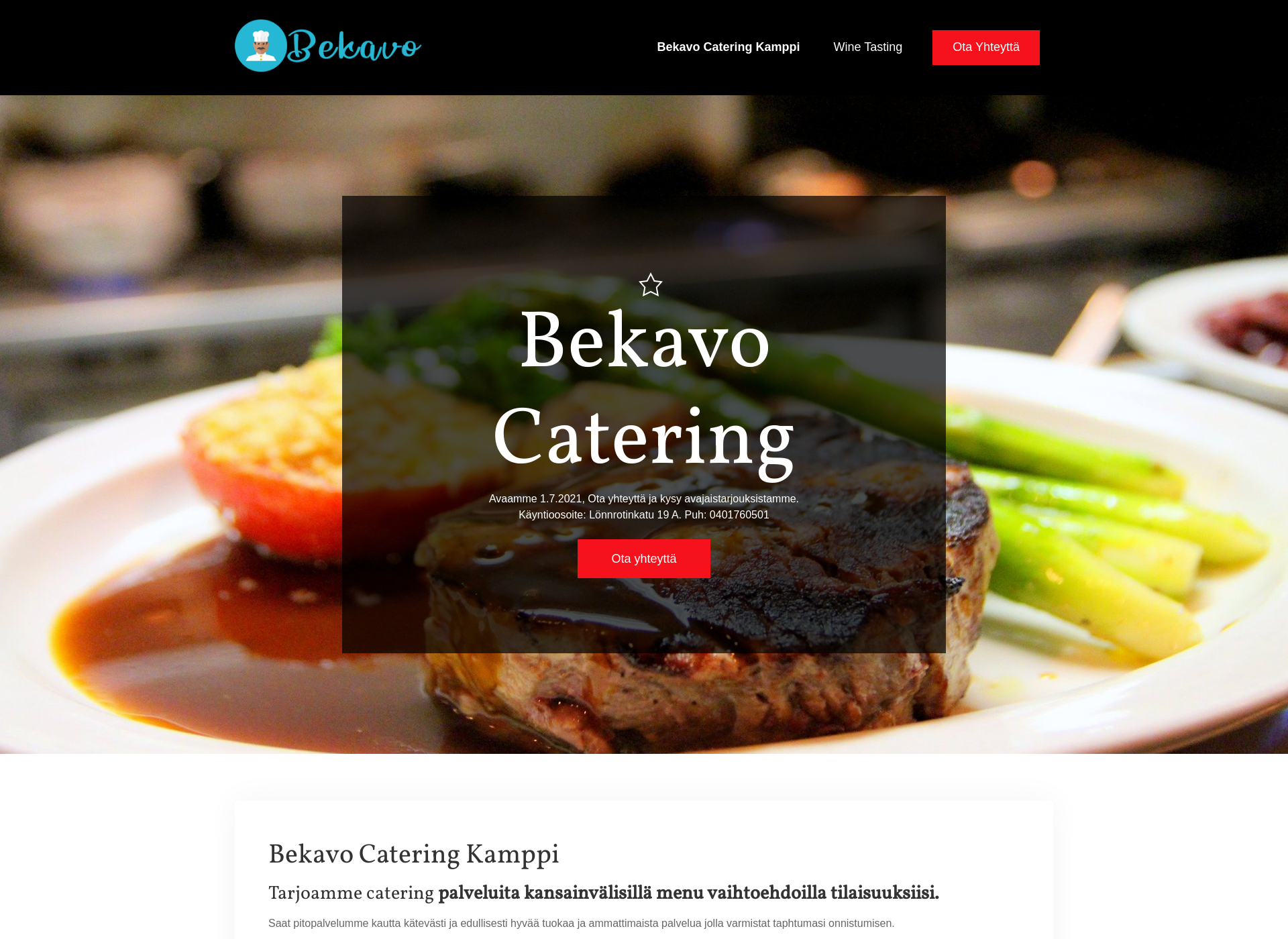 Screenshot for bekavo.fi