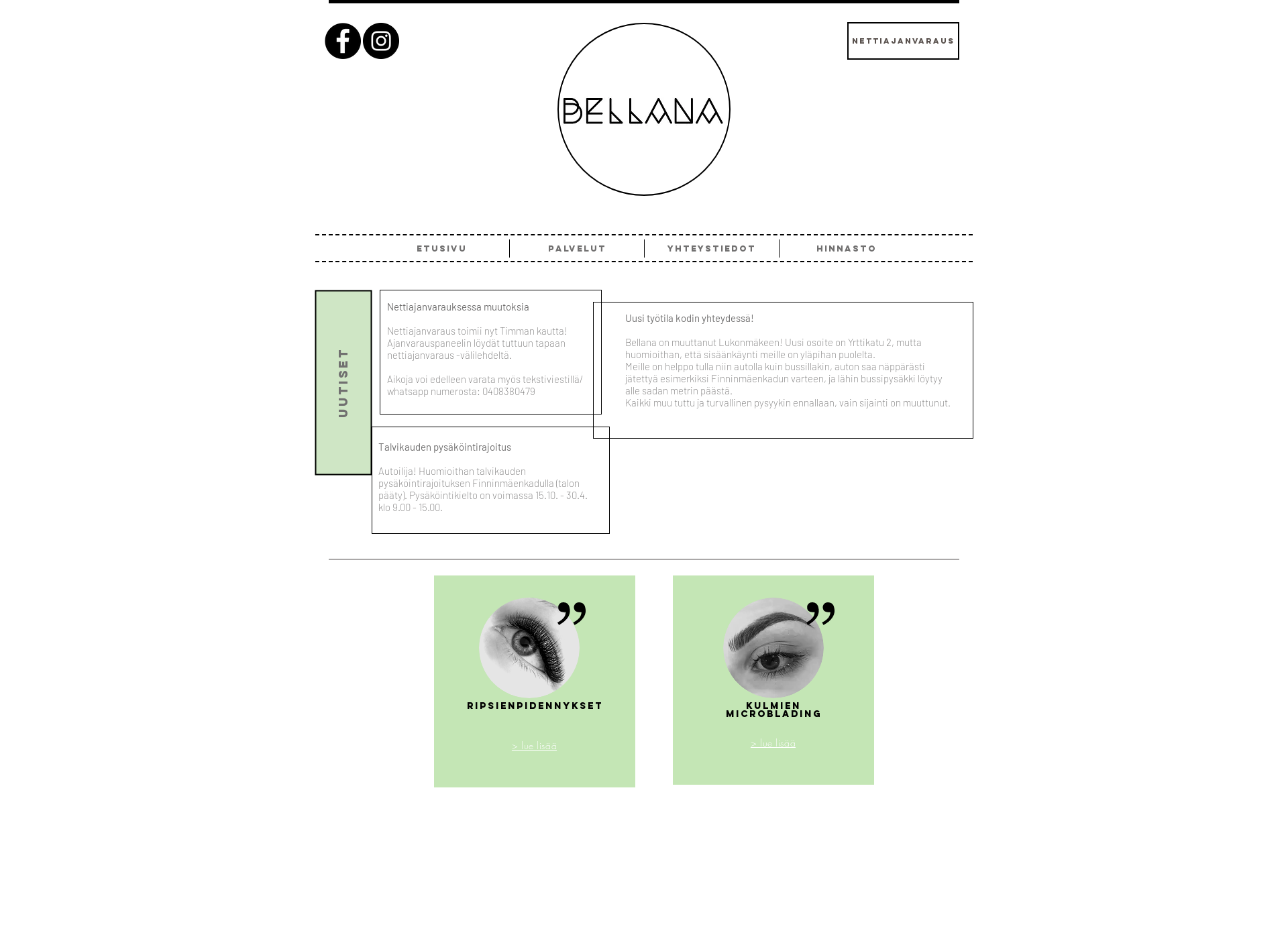 Screenshot for bellana.fi
