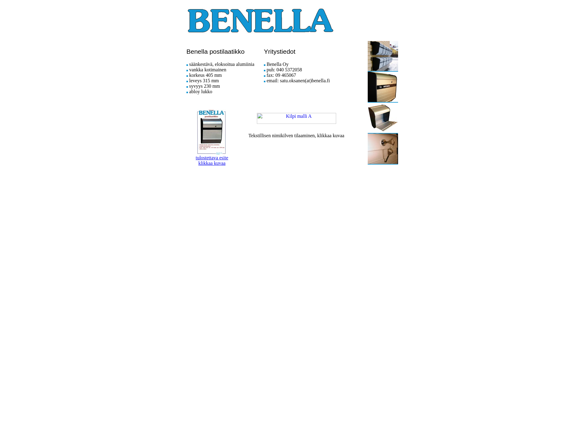 Screenshot for benella.fi