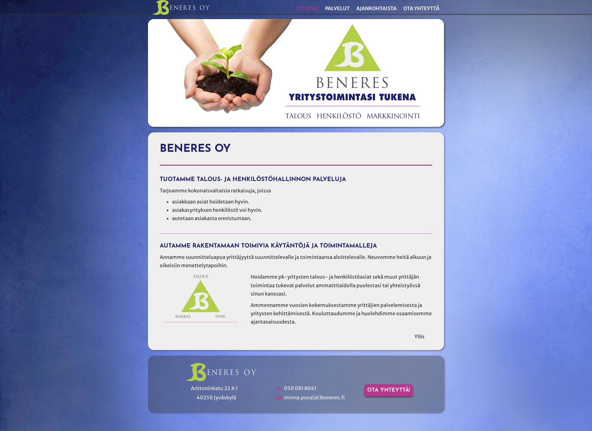 Screenshot for beneres.fi