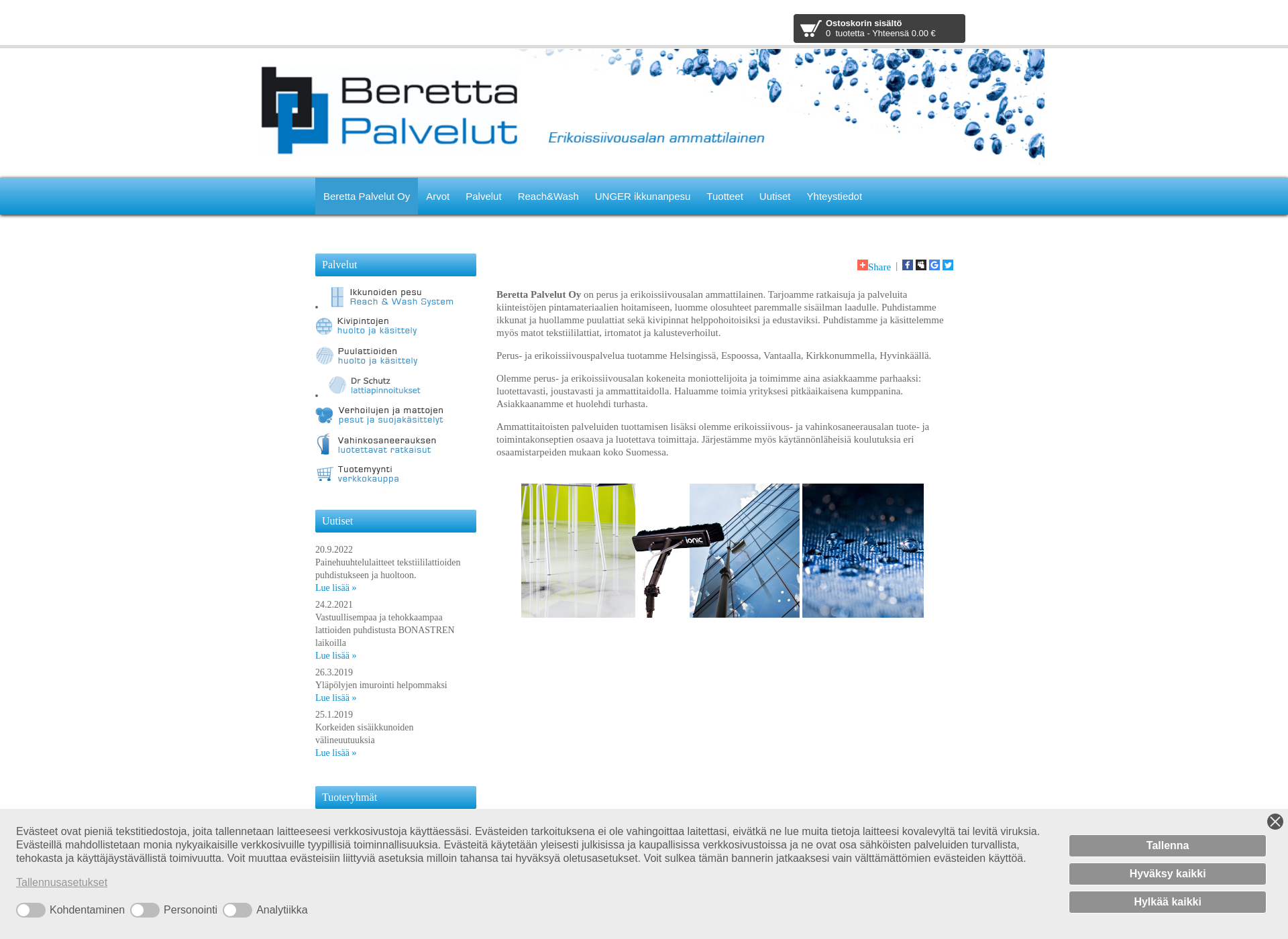 Screenshot for beretta.fi