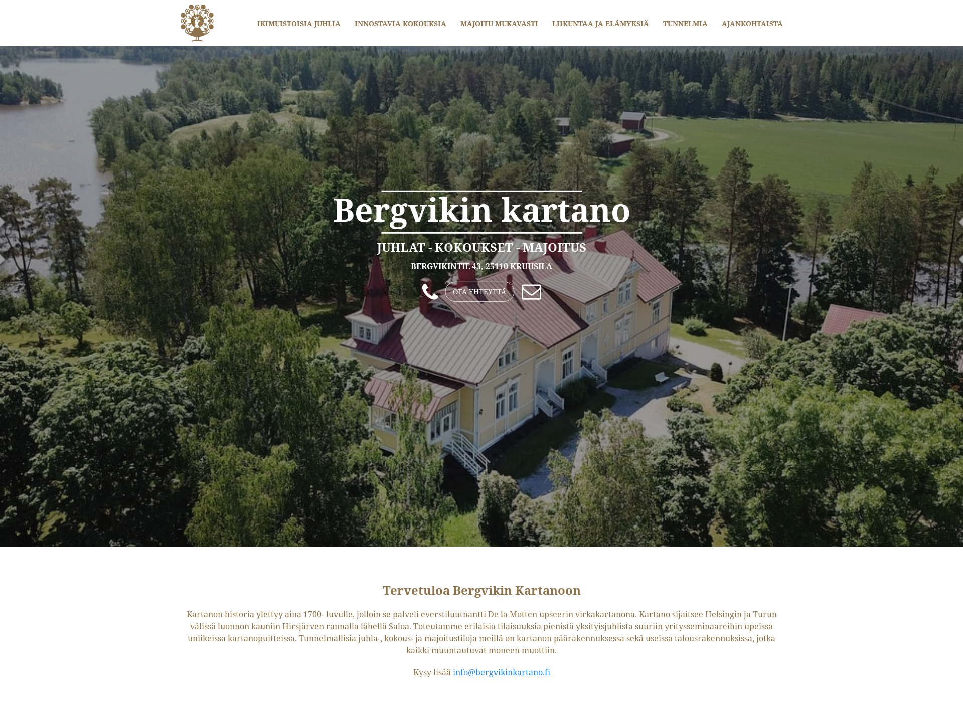 Screenshot for bergvikinkartano.fi