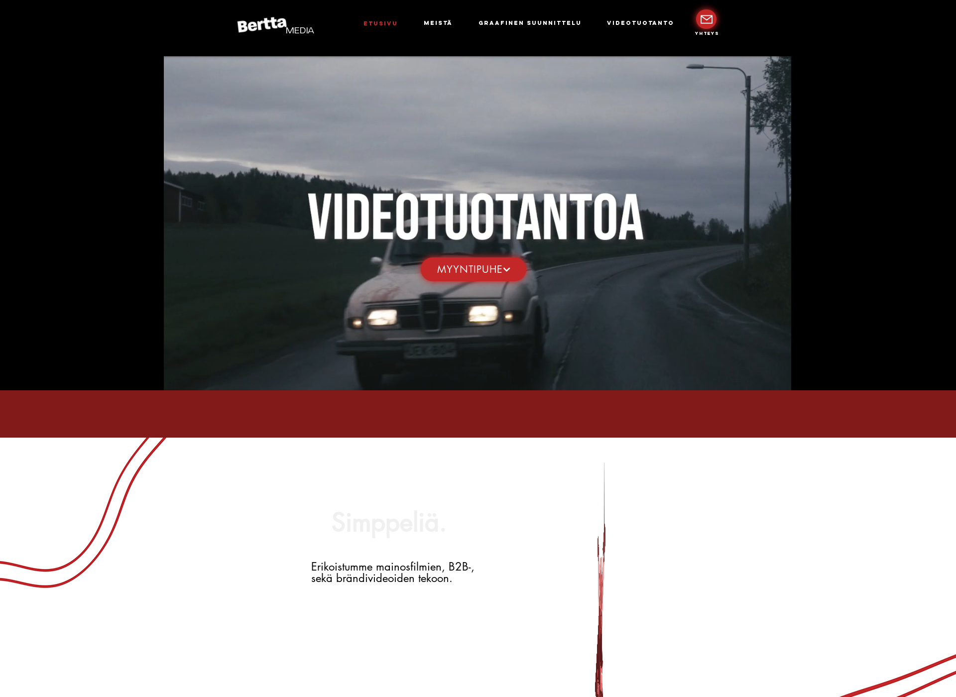 Skärmdump för berttamedia.fi