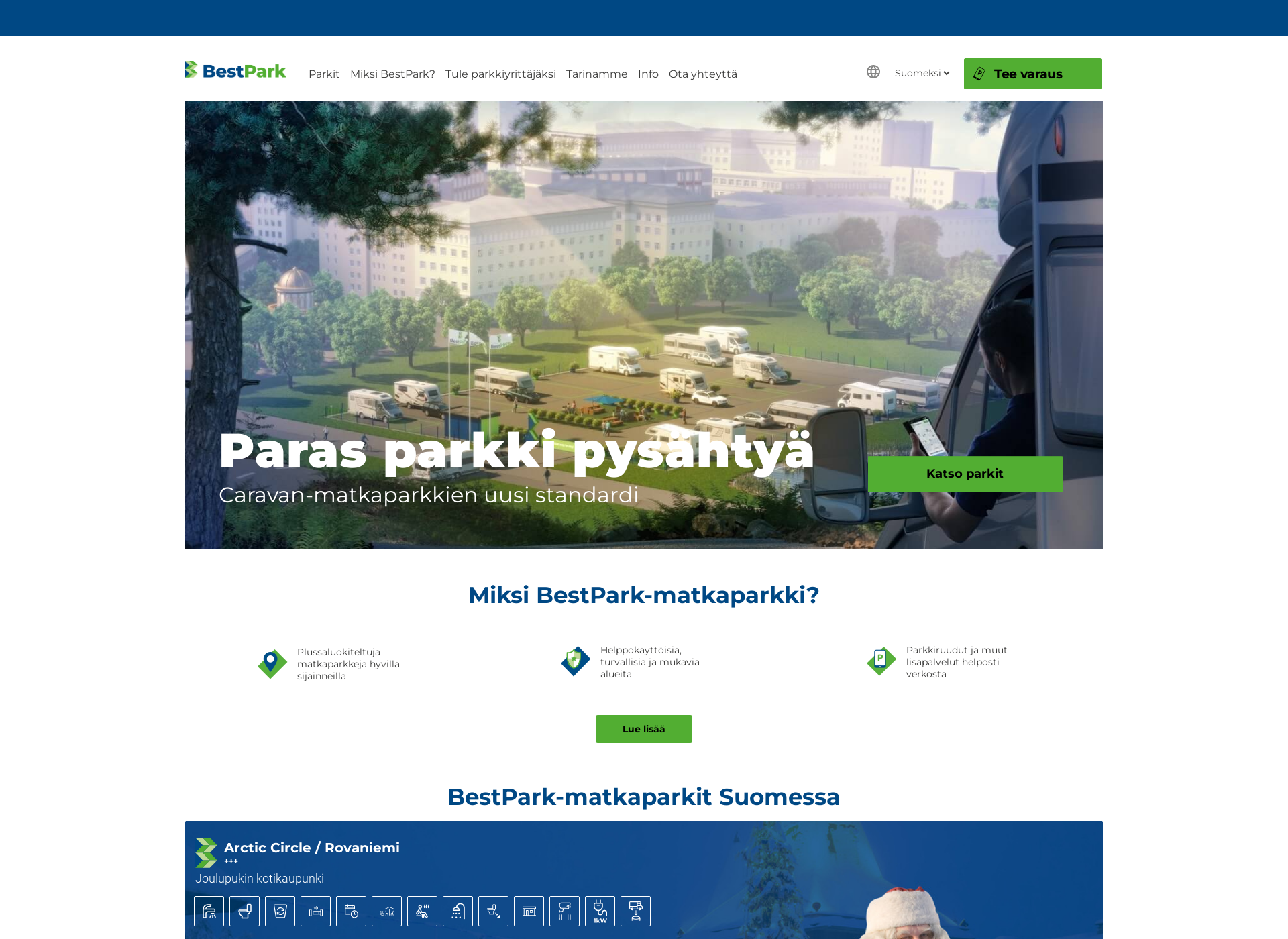 Screenshot for bestpark.fi