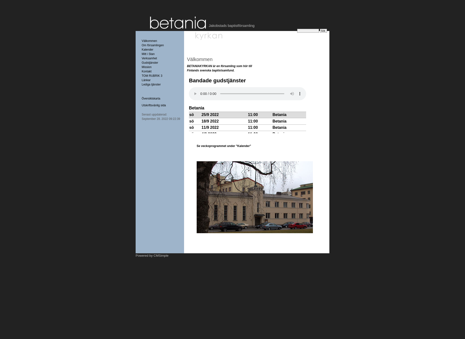 Screenshot for betania.fi