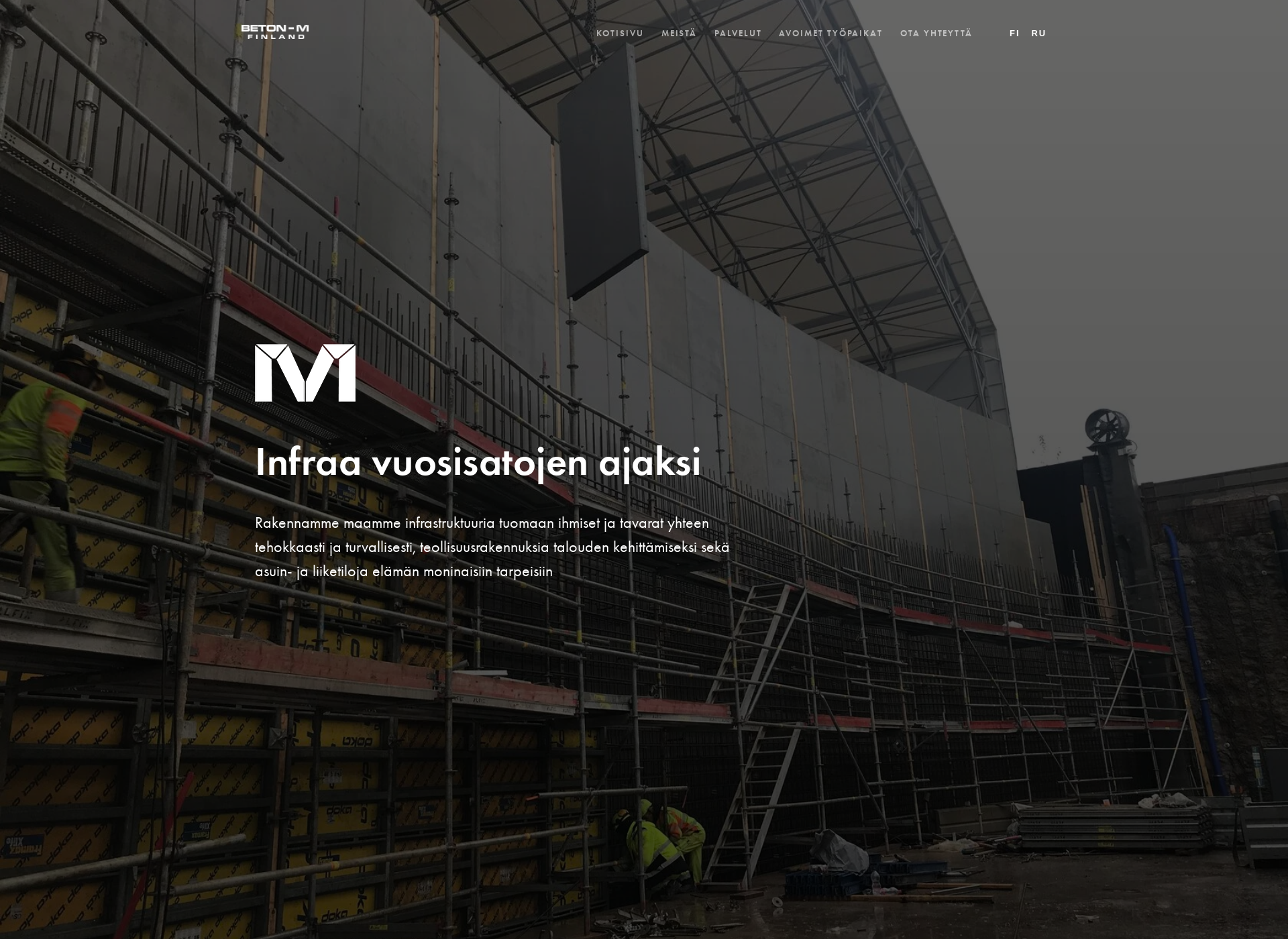 Screenshot for beton-m.fi