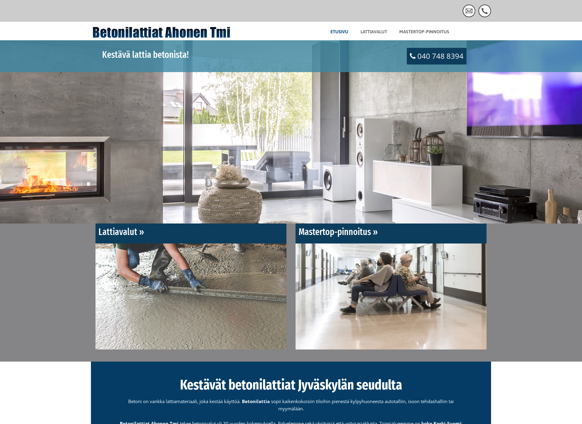 Screenshot for betonilattiatahonen.fi