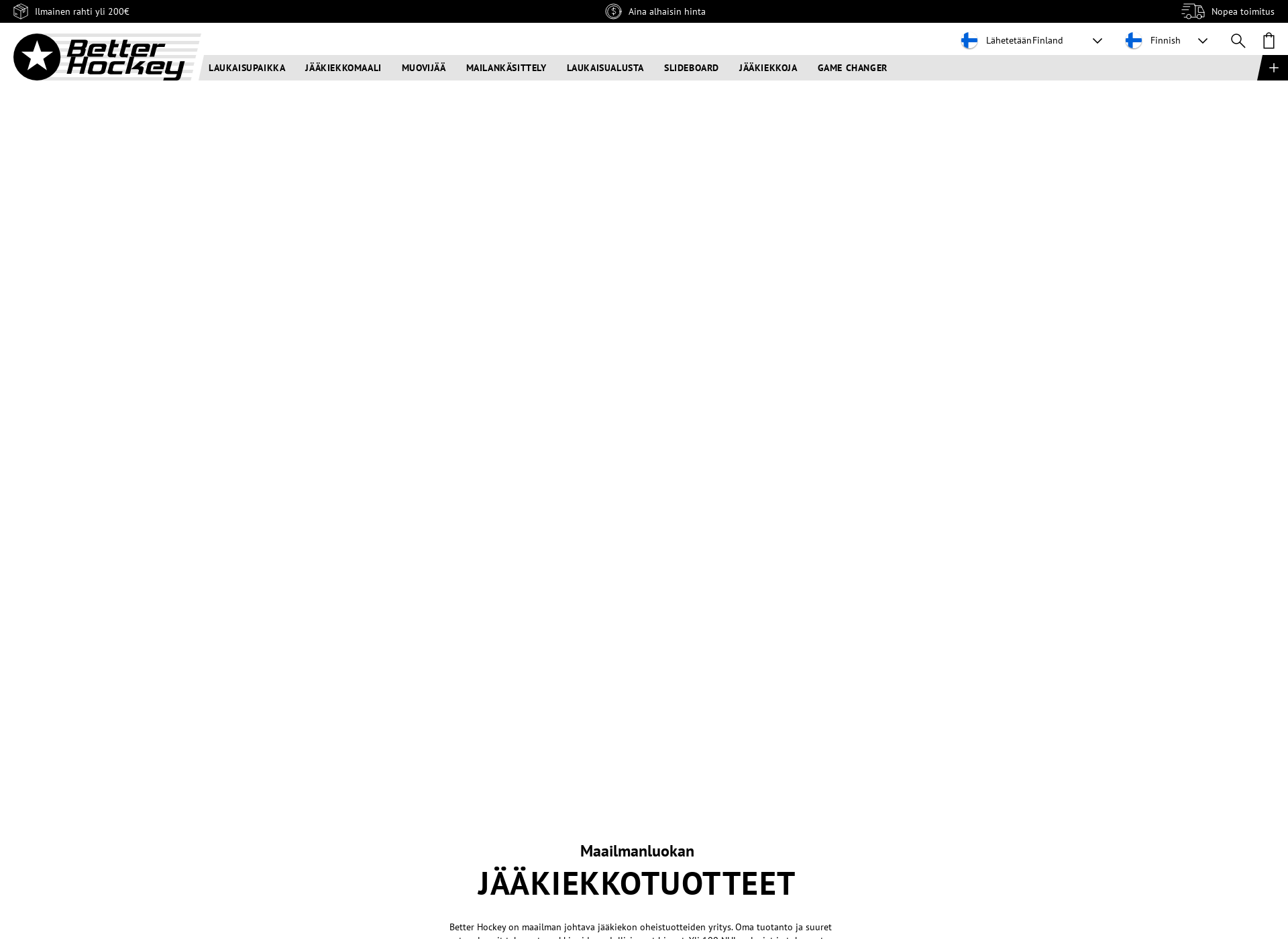 Screenshot for betterhockey.fi