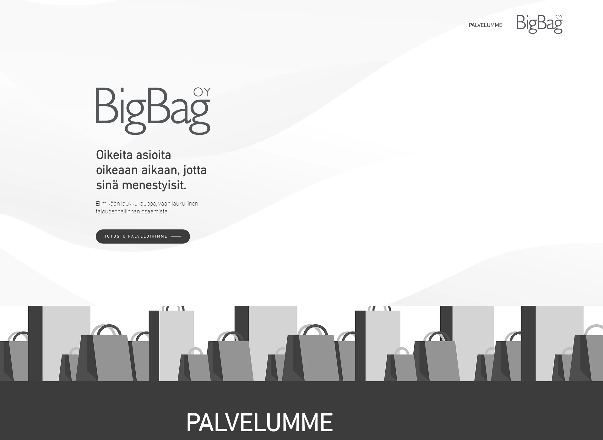 Skärmdump för bigbag.fi