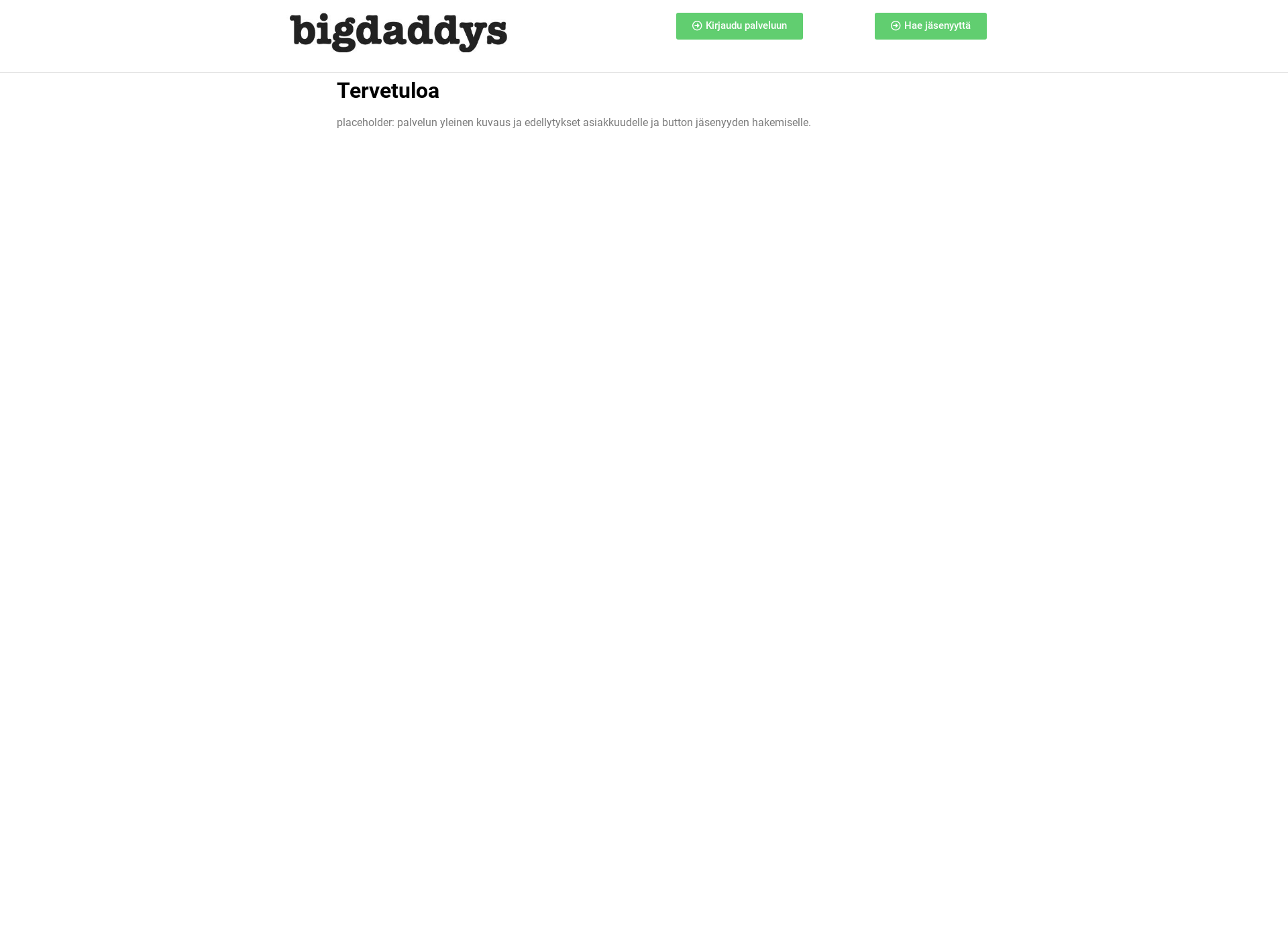Skärmdump för bigdaddys.fi