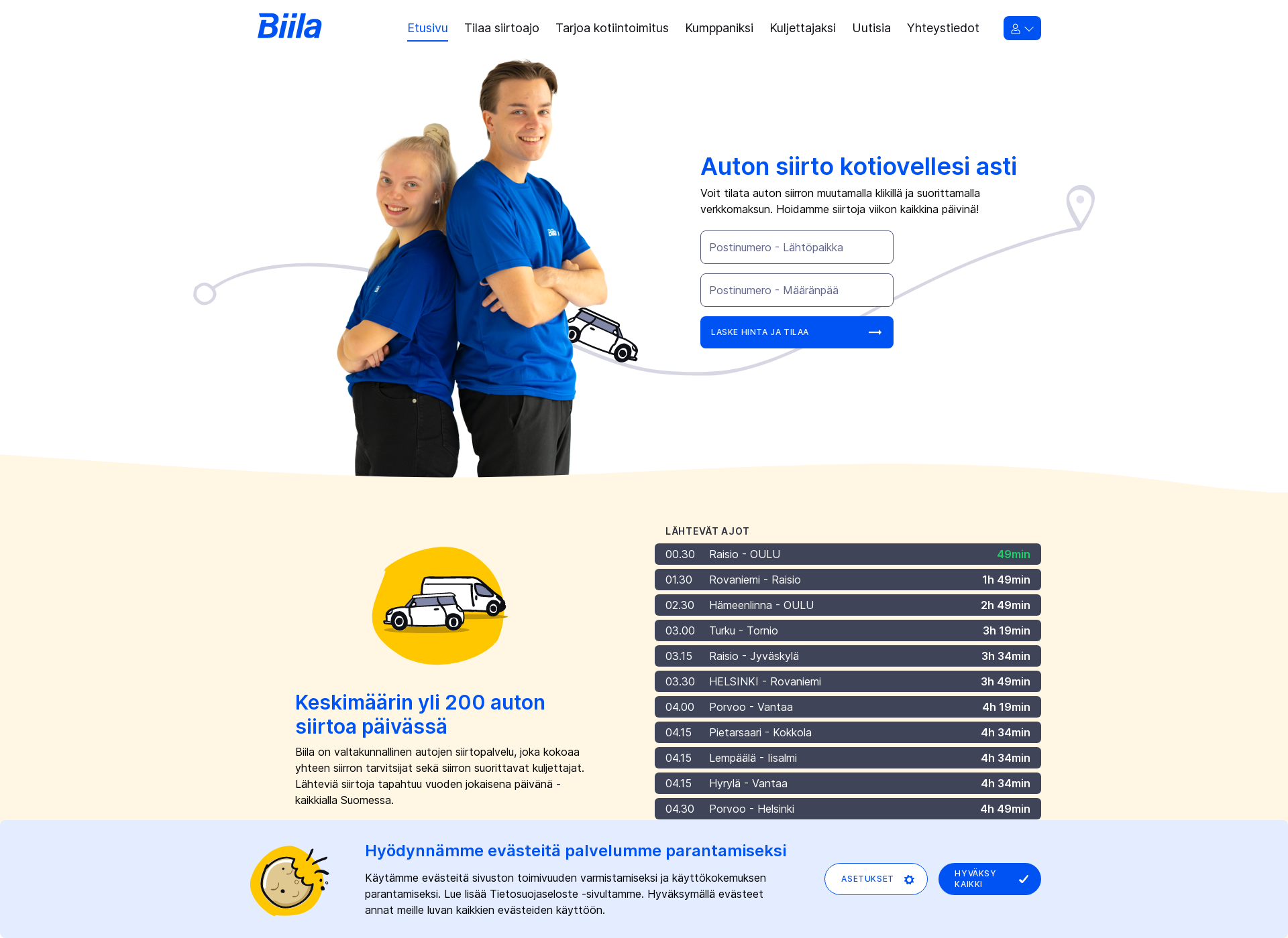 Screenshot for biila.fi