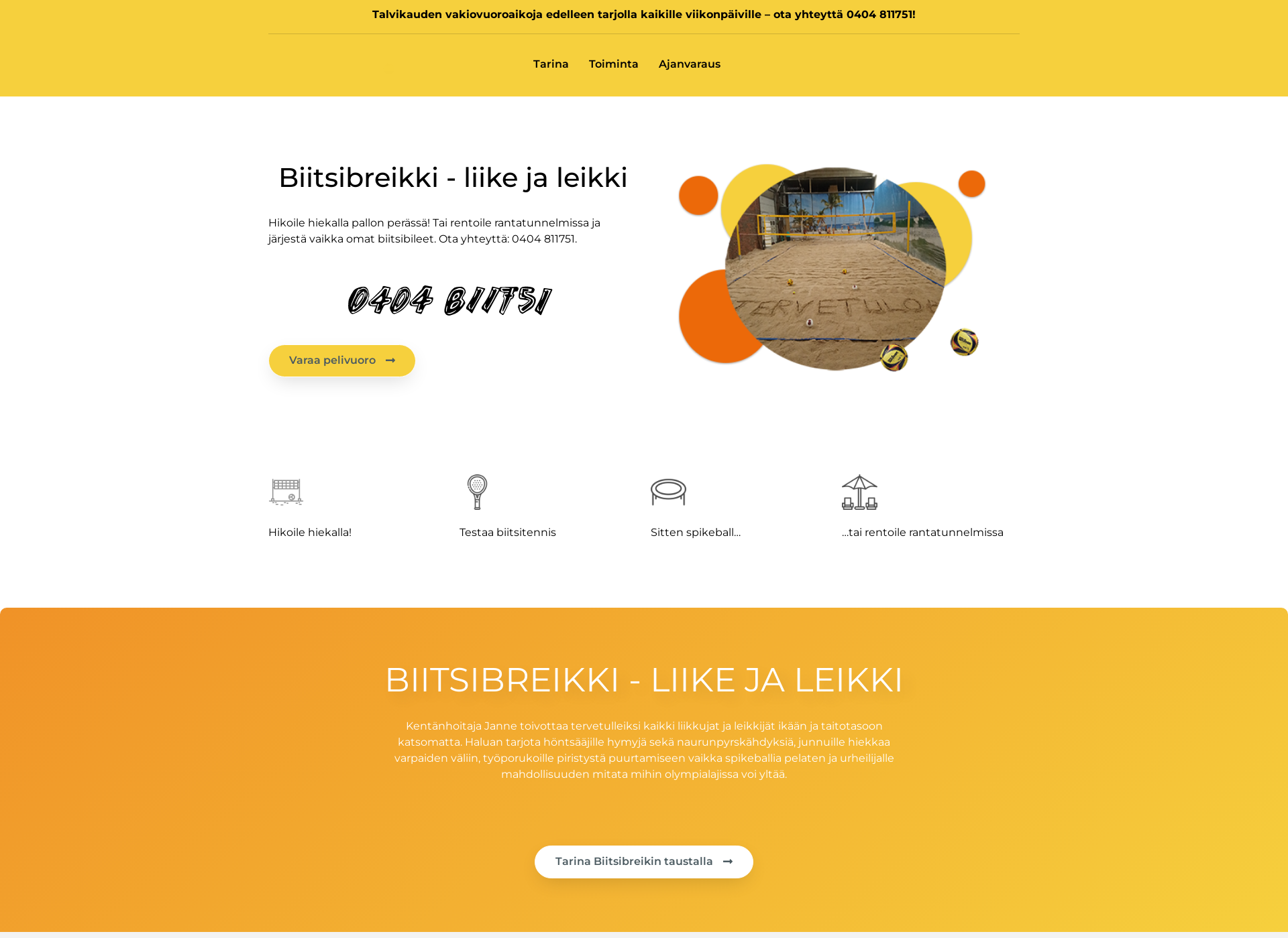 Screenshot for biitsibreikki.fi