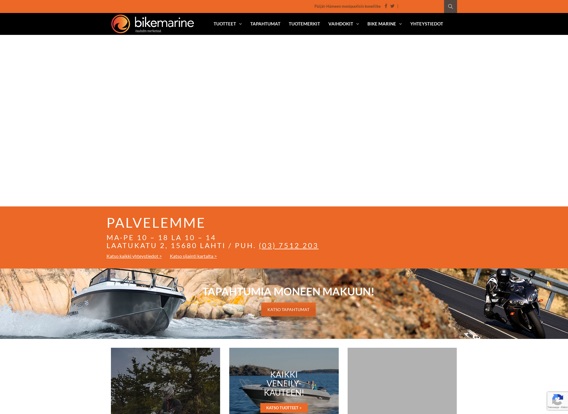Screenshot for bikemarine.fi