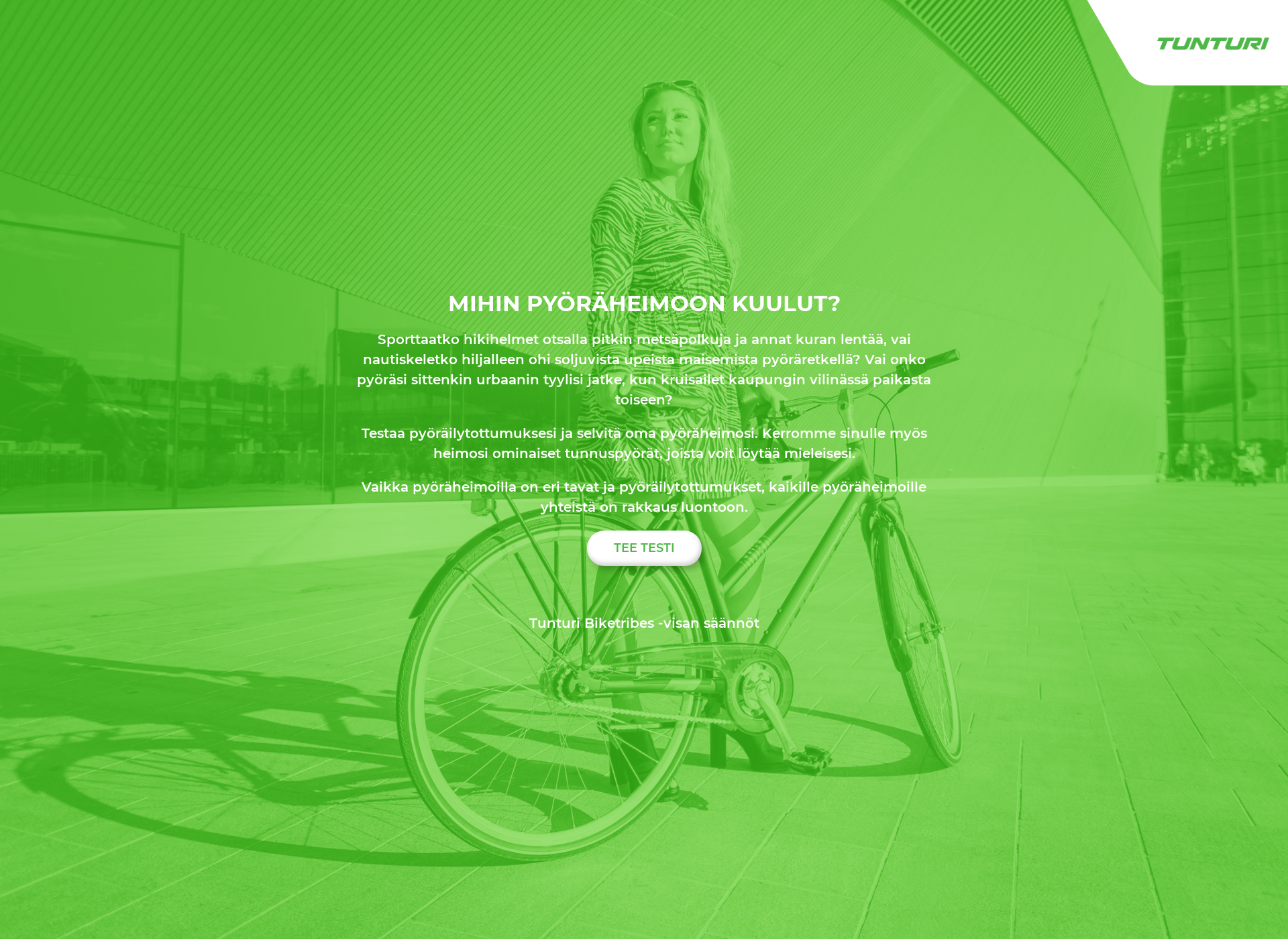 Skärmdump för biketribes.fi