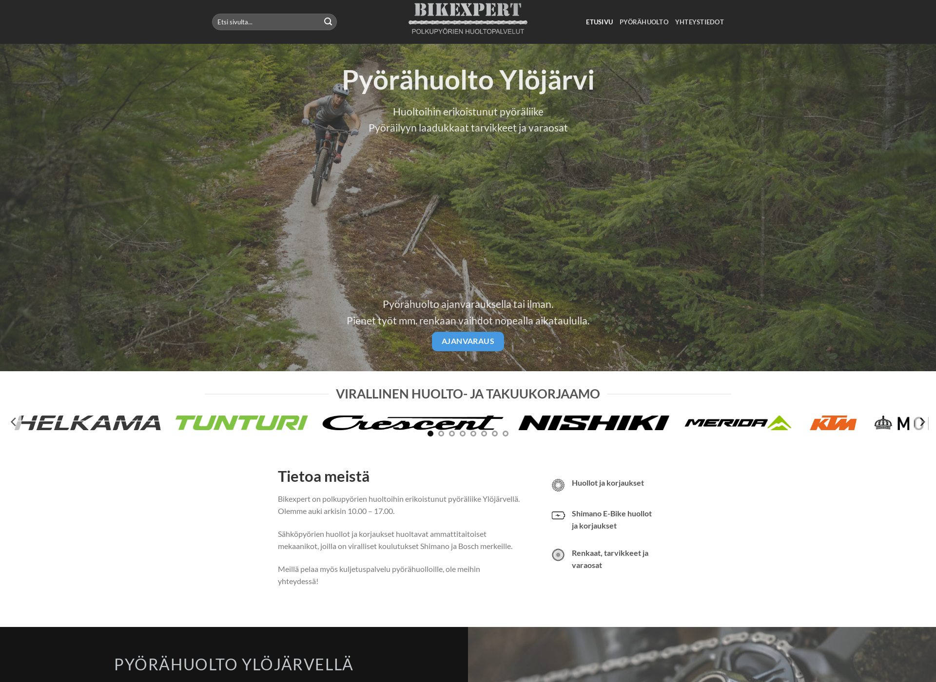 Skärmdump för bikexpert.fi