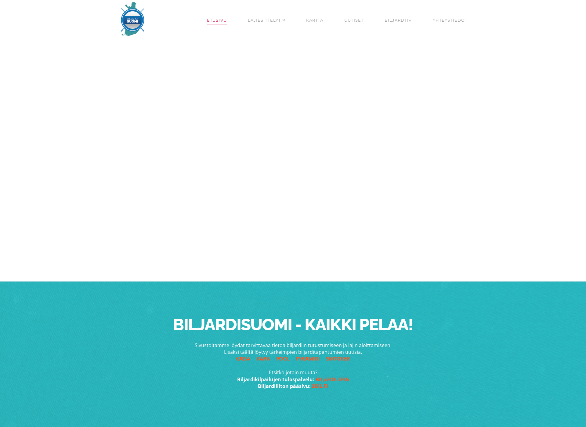 Screenshot for biljardisuomi.fi