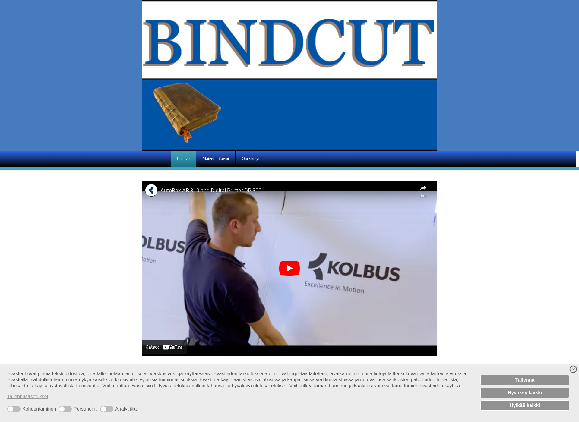 Screenshot for bindcut.fi