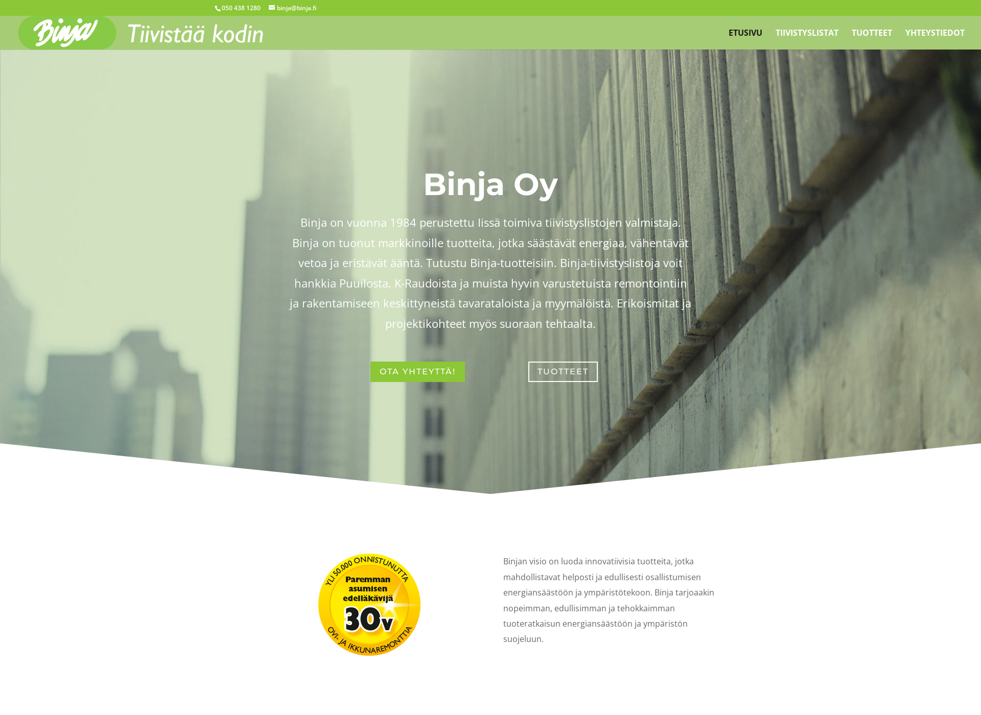 Screenshot for binja.fi