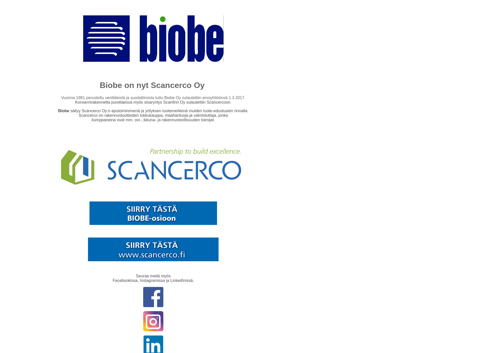 Skärmdump för biobe.fi
