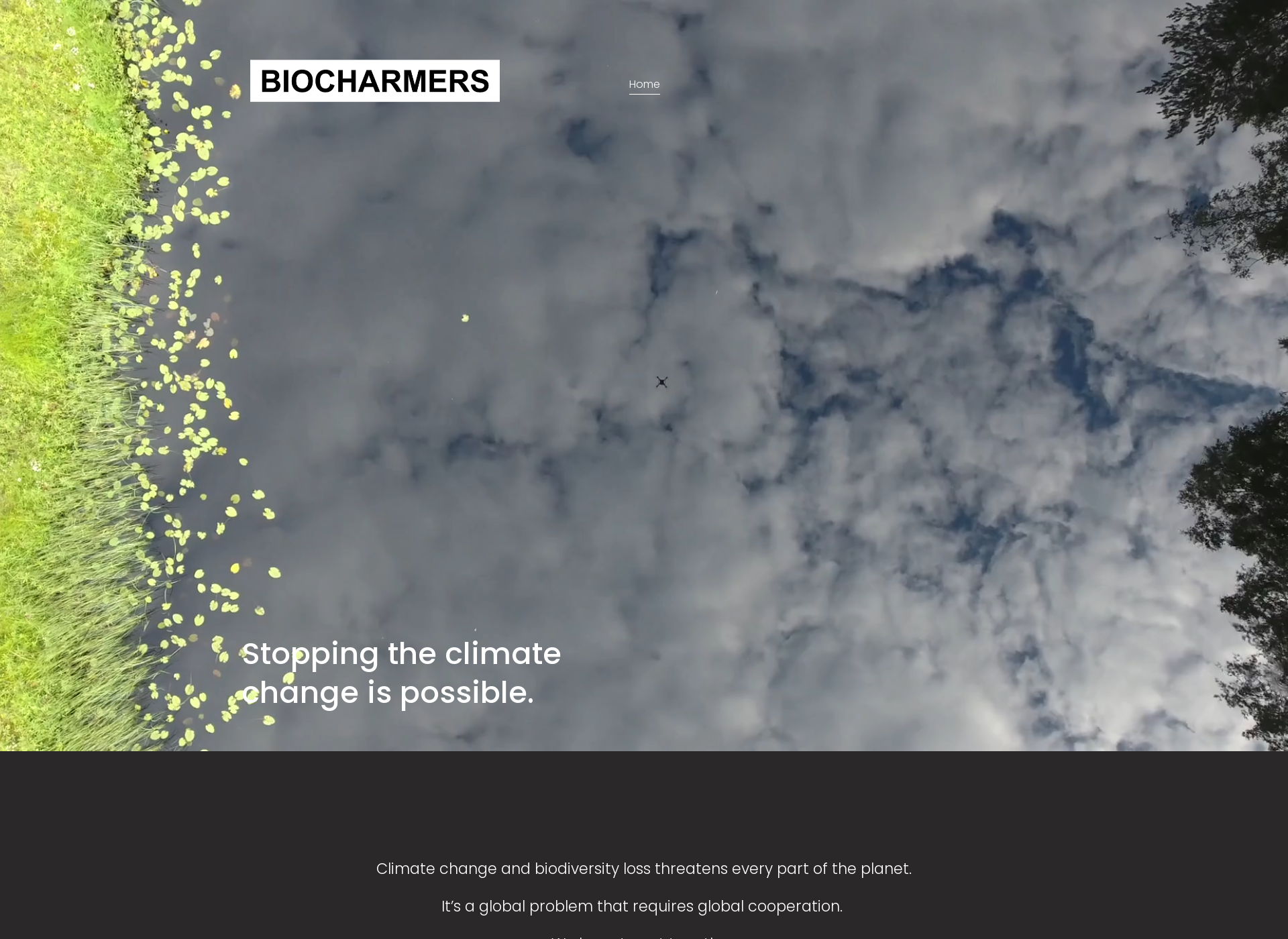 Skärmdump för biocharmers.earth