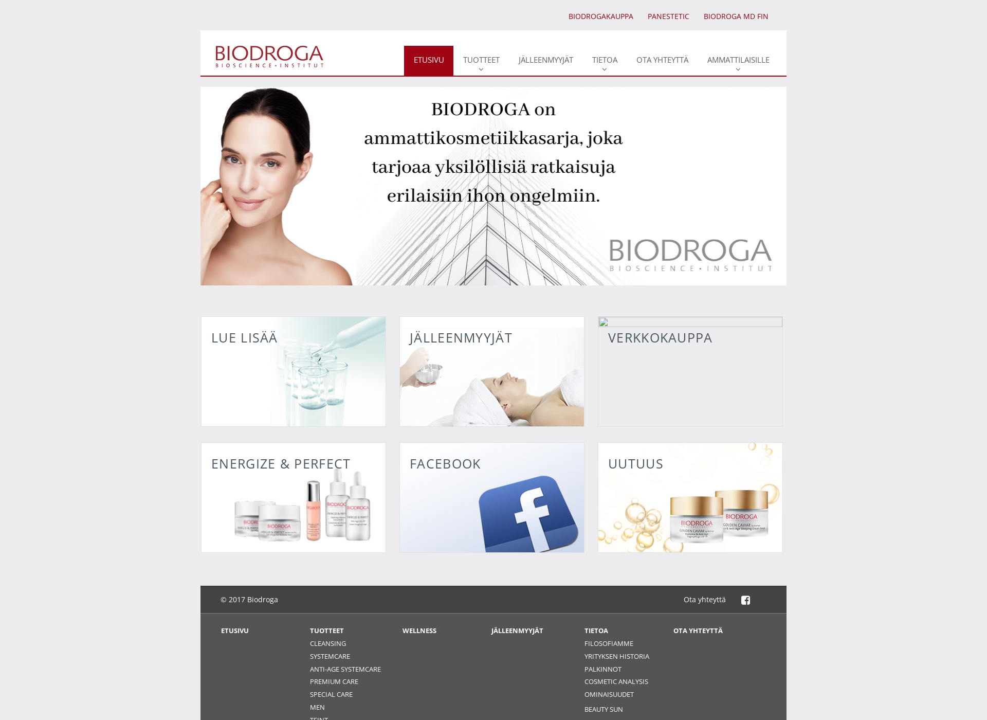 Screenshot for biodroga.fi