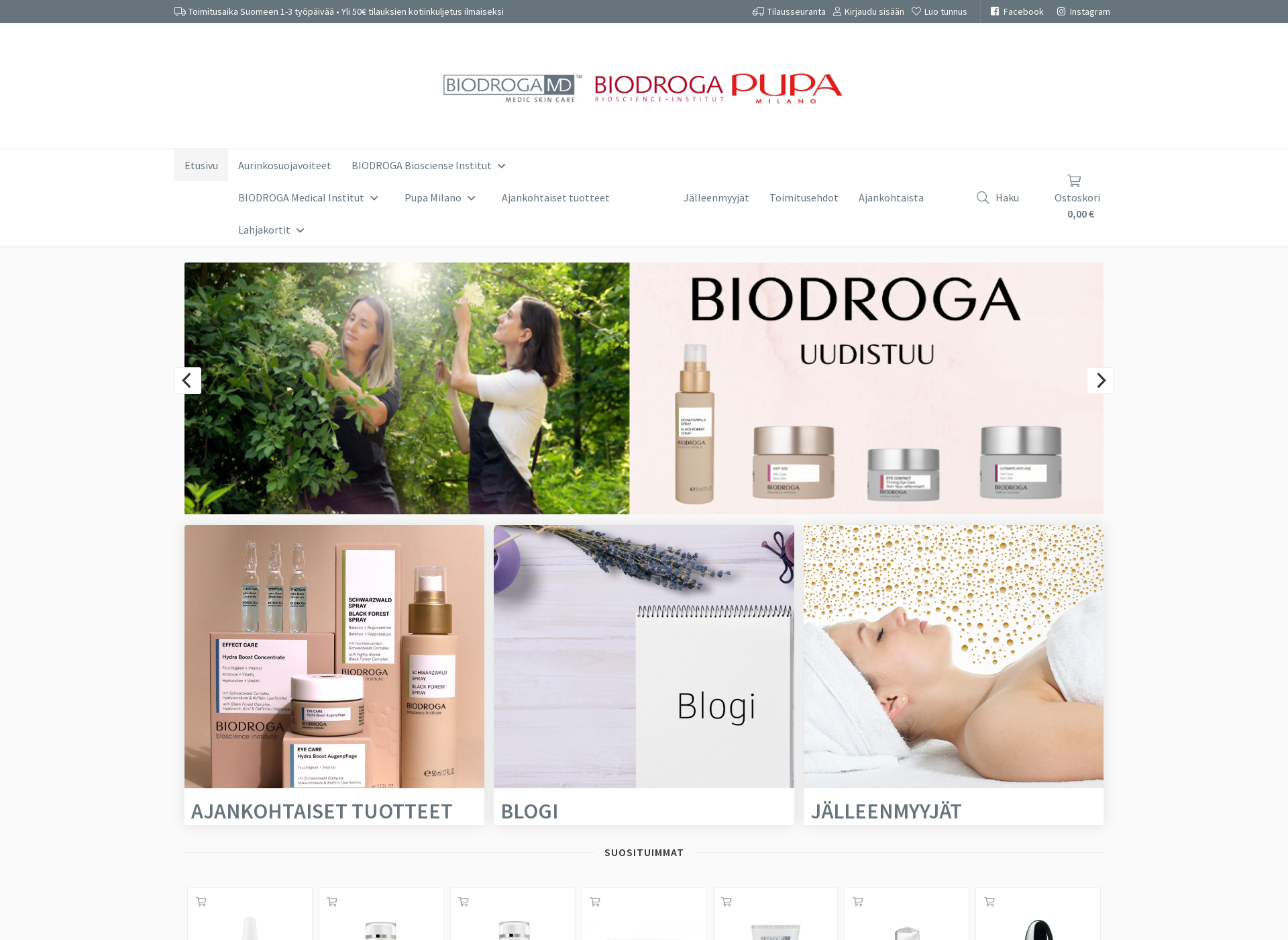 Screenshot for biodrogakauppa.fi