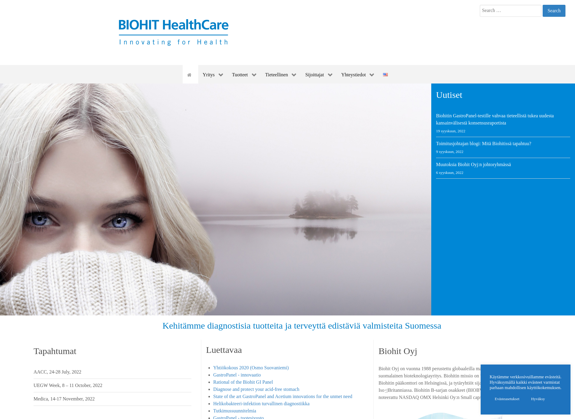 Screenshot for biohit.fi