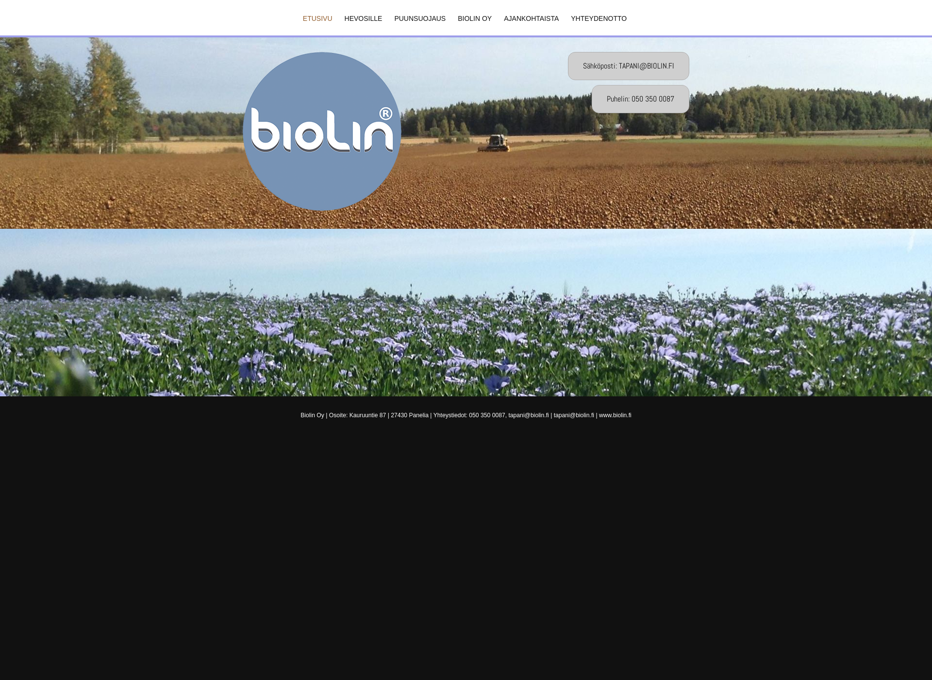 Skärmdump för biolin.fi