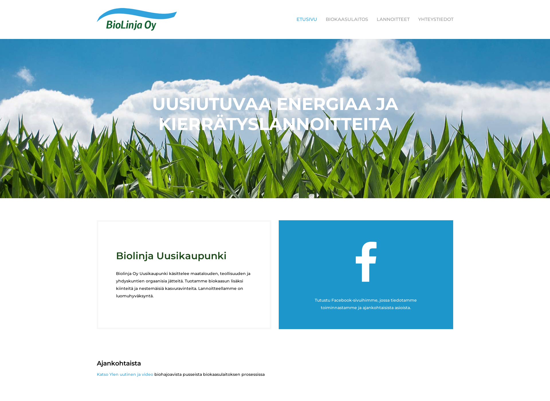 Screenshot for biolinja.fi