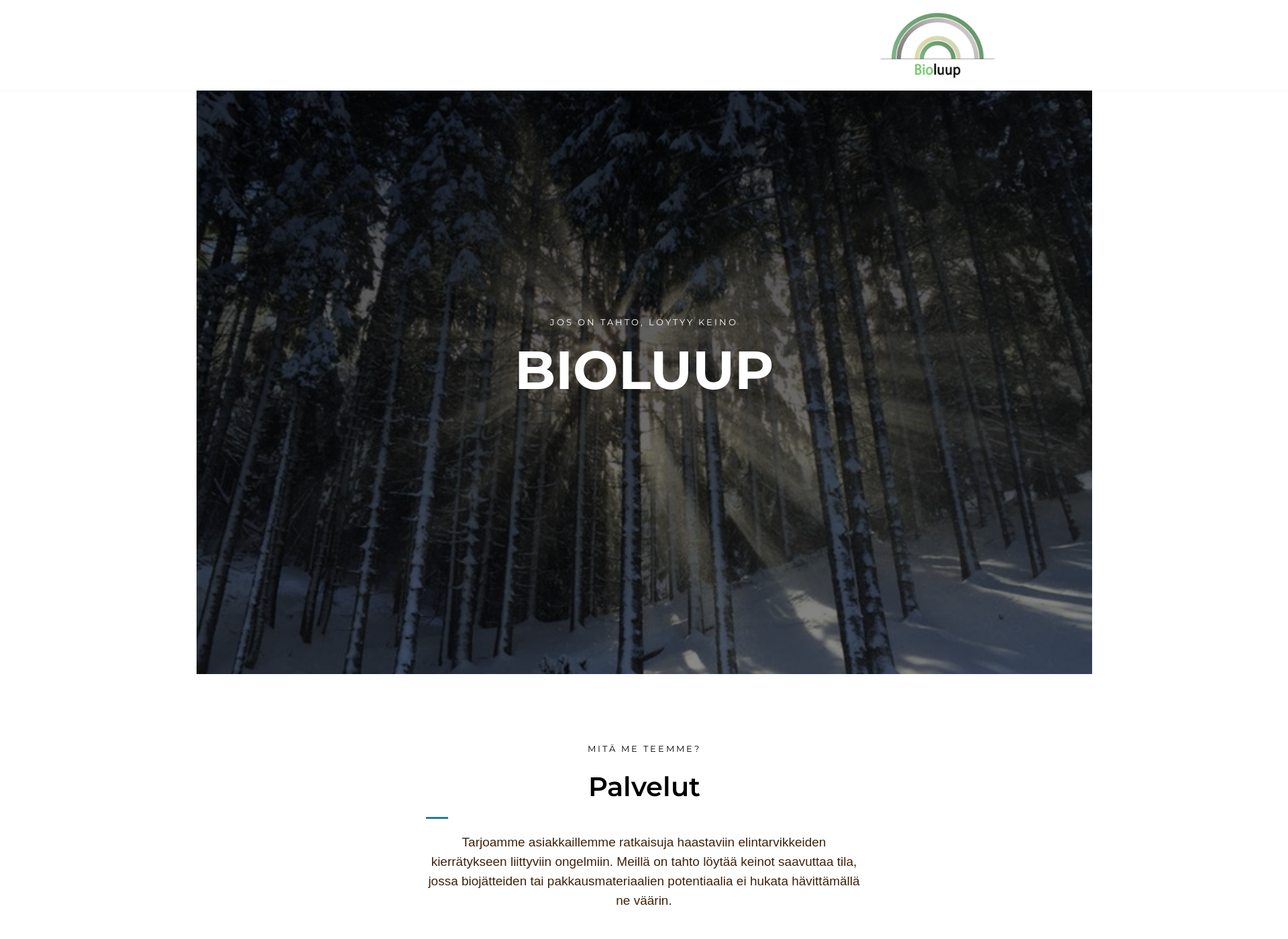 Screenshot for bioluup.fi