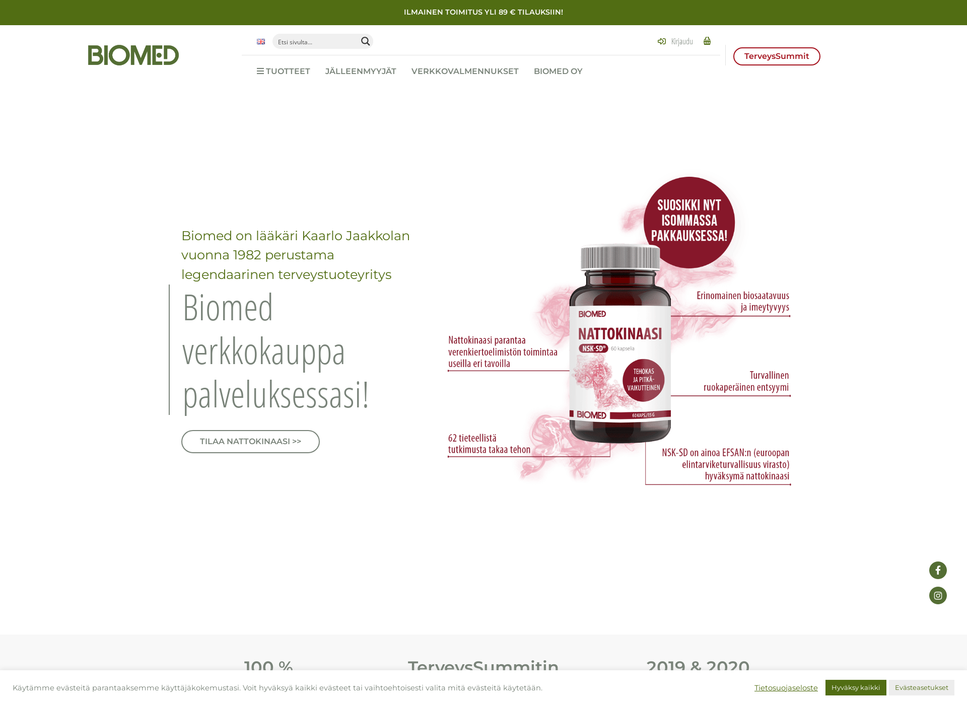 Screenshot for biomed.fi