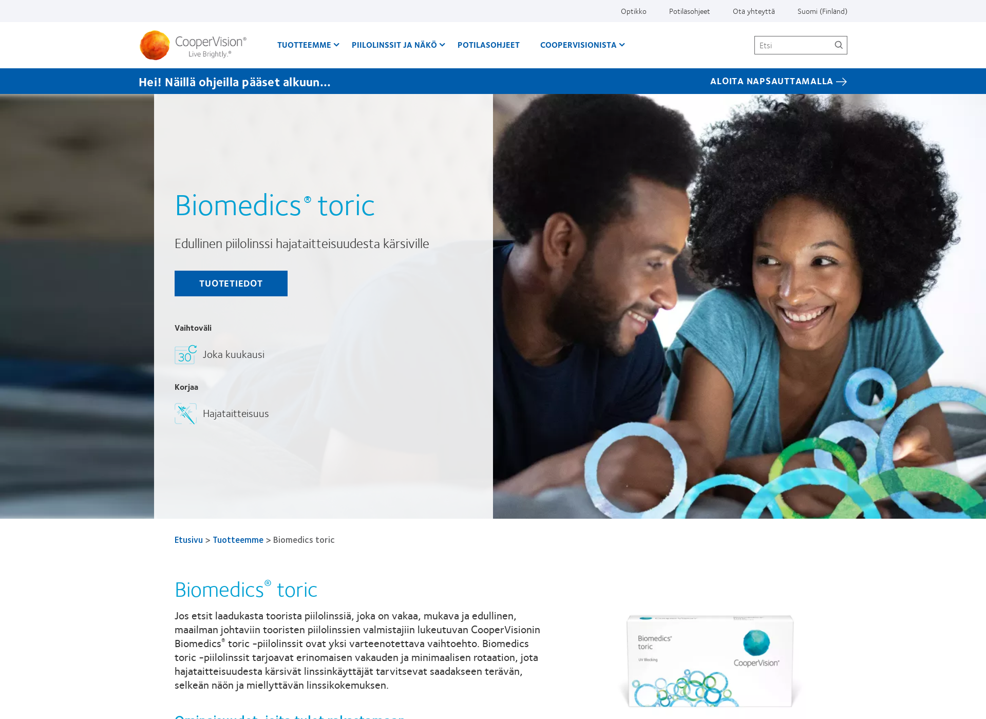 Screenshot for biomedics.fi