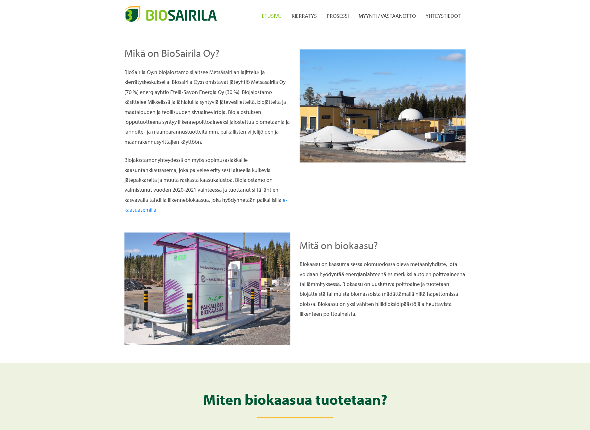 Näyttökuva biosairila.fi