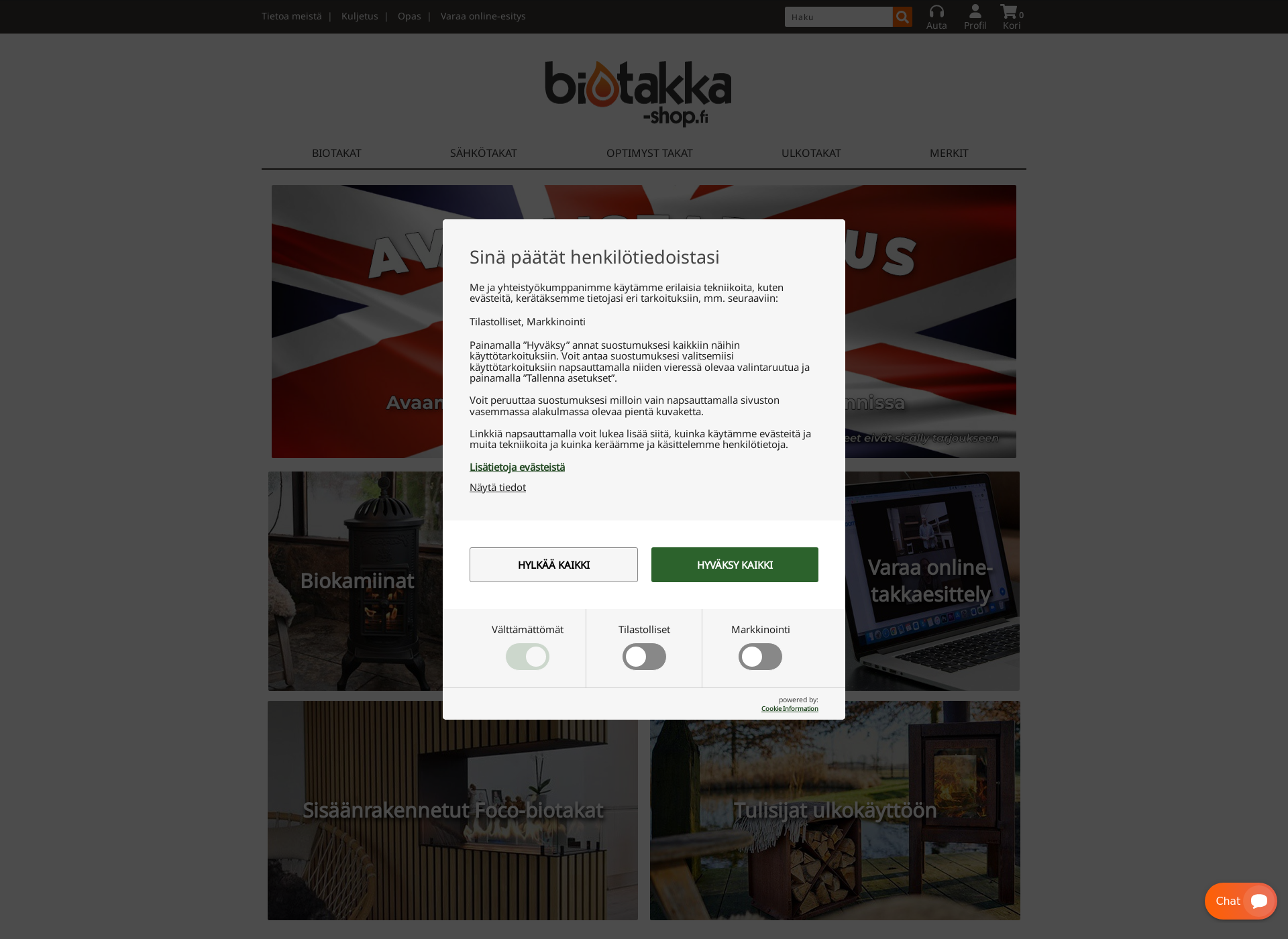 Screenshot for biotakka-shop.fi
